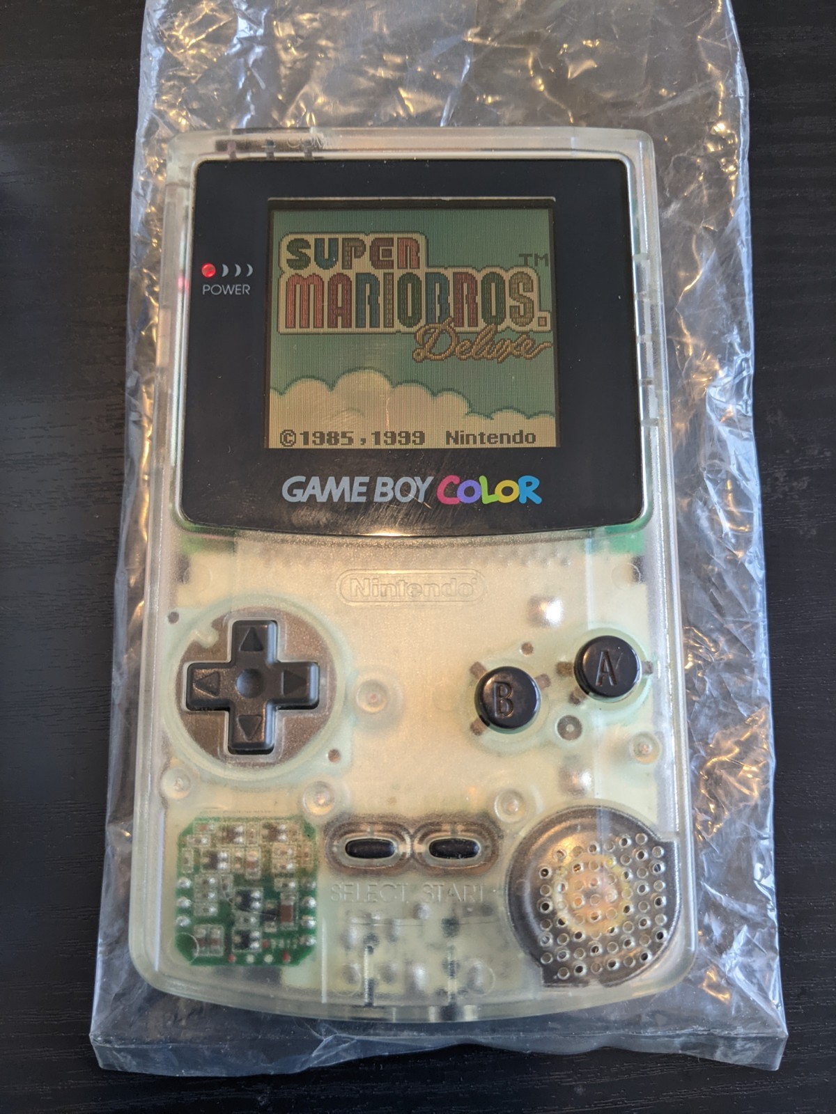 Nintendo Game Boy Color Clear With Japanese Box Recapped and Reconditioned