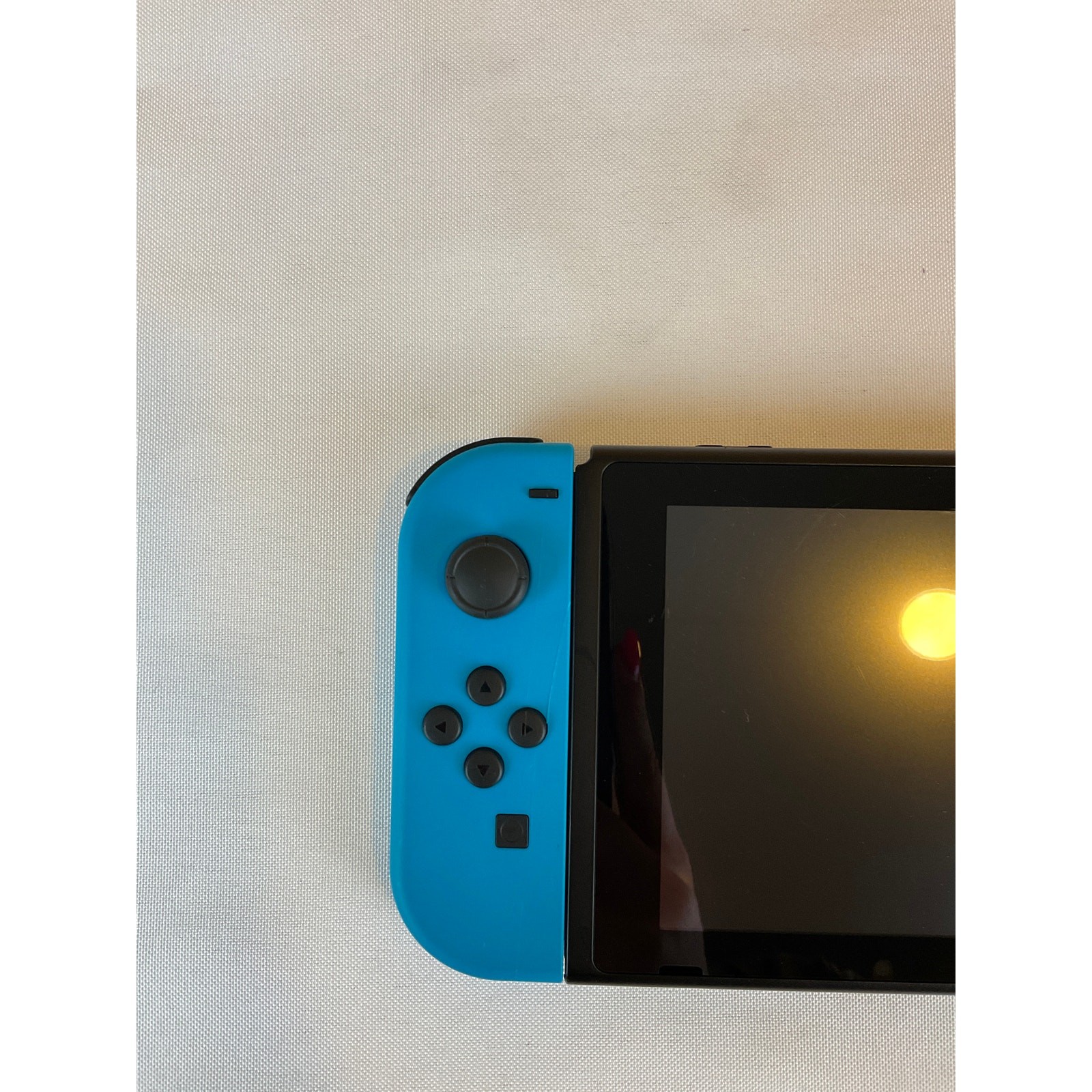 Nintendo Switch With Blue/Neon Red Joy Con Controllers, Bundle
