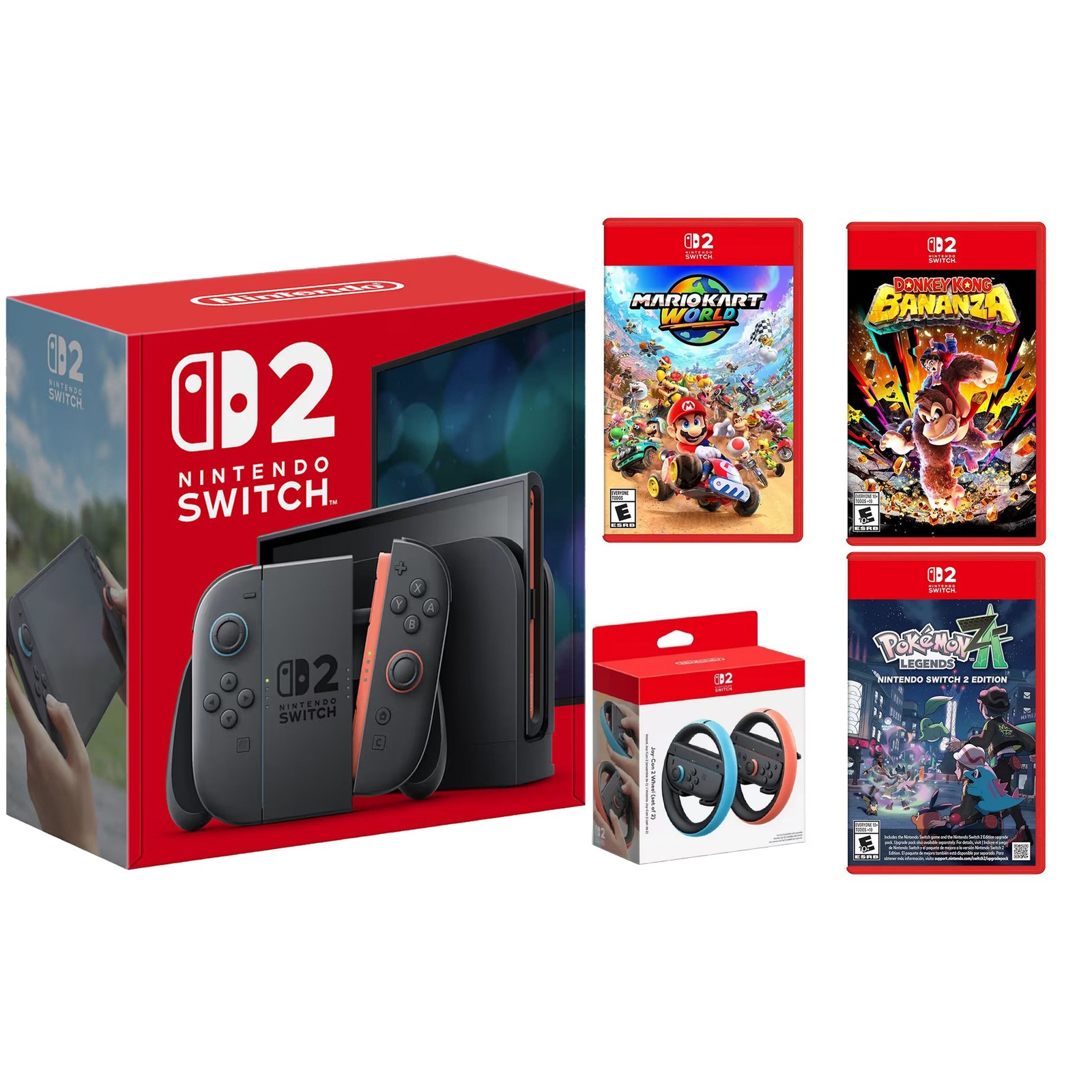 Nintendo Switch 2 with Pokemon Legends Z-A, Mario Kart, Donkey Kong Bonanza