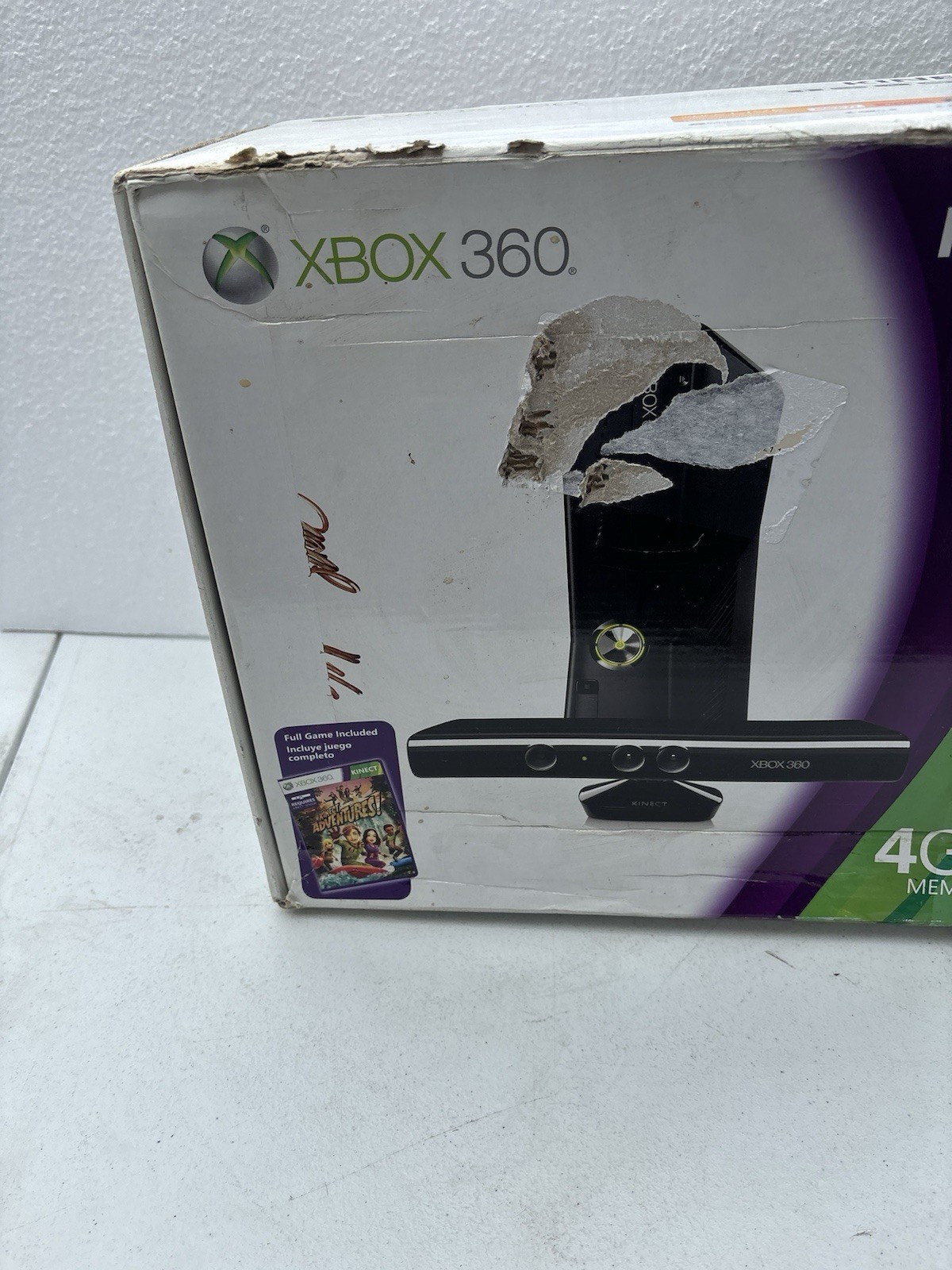 Microsoft Xbox 360 S Gaming Console and Kinect 4gb In Box Tested Look