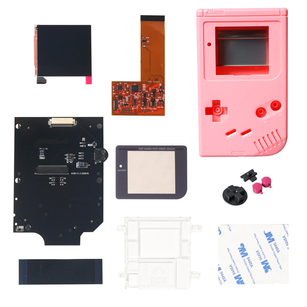 DMG Retro Pixel IPS LCD Screen Kit High Light Backlight For GameBoy GB Console