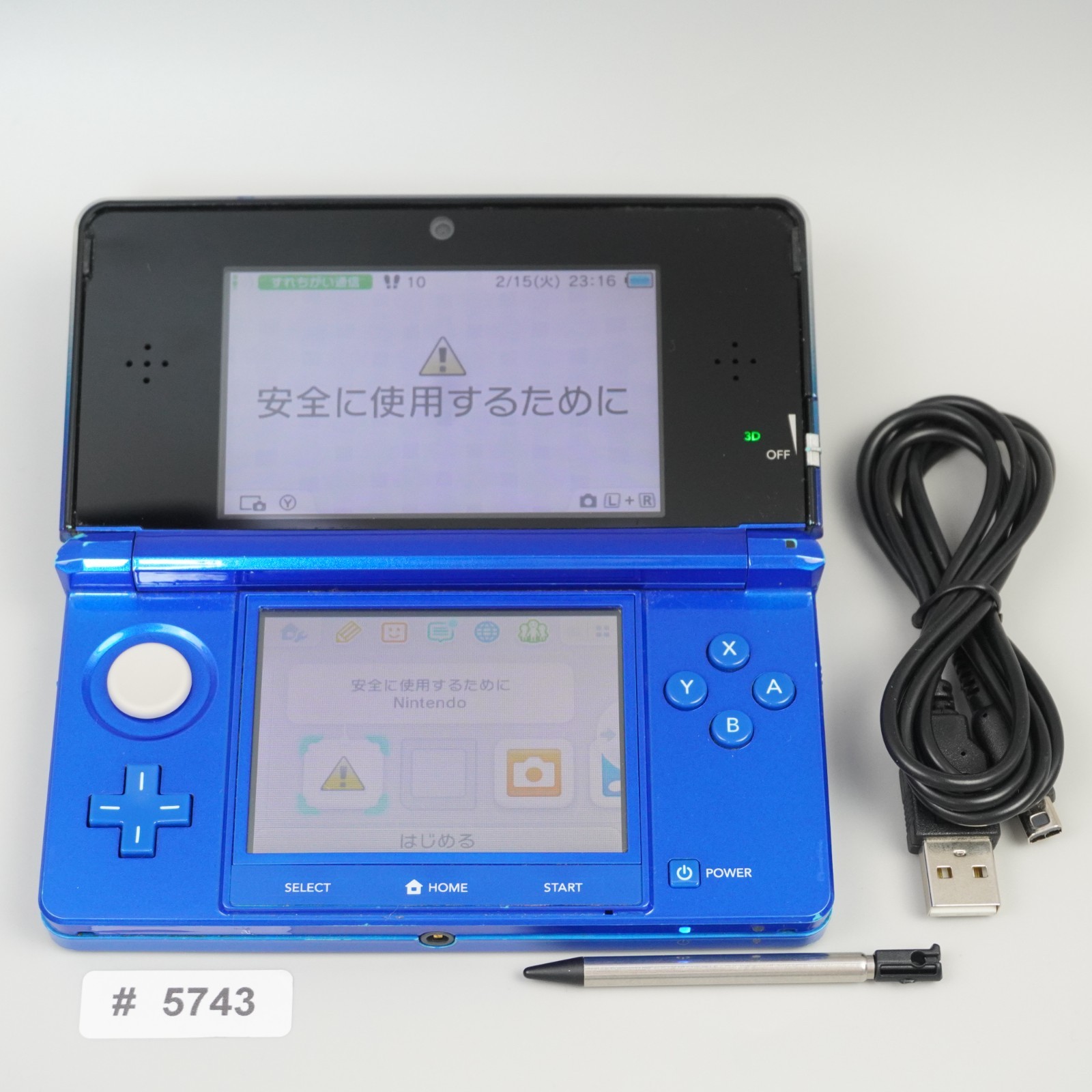 Nintendo 3DS Console System Cobalt Blue Japanese ver. CTR-001 (READ DESC) #5743