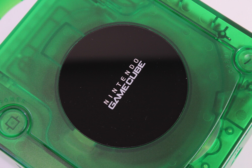 Nintendo Gamecube Console Clear Transparent Dark Green & AC AV NTSC-U/C DOL-001