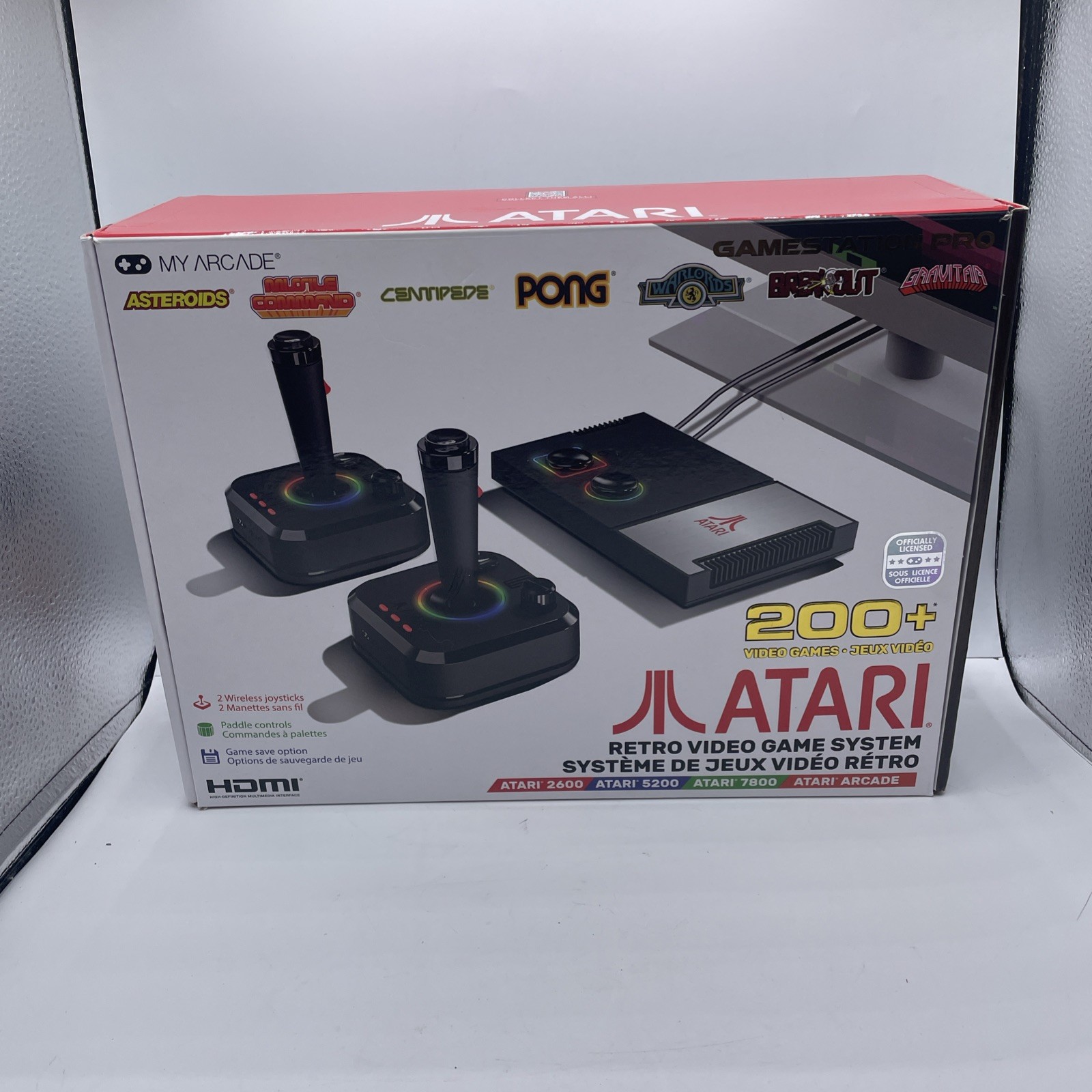 My Arcade Atari GameStation Pro HDMI Console Games 7000 – 2 Wireless Controllers