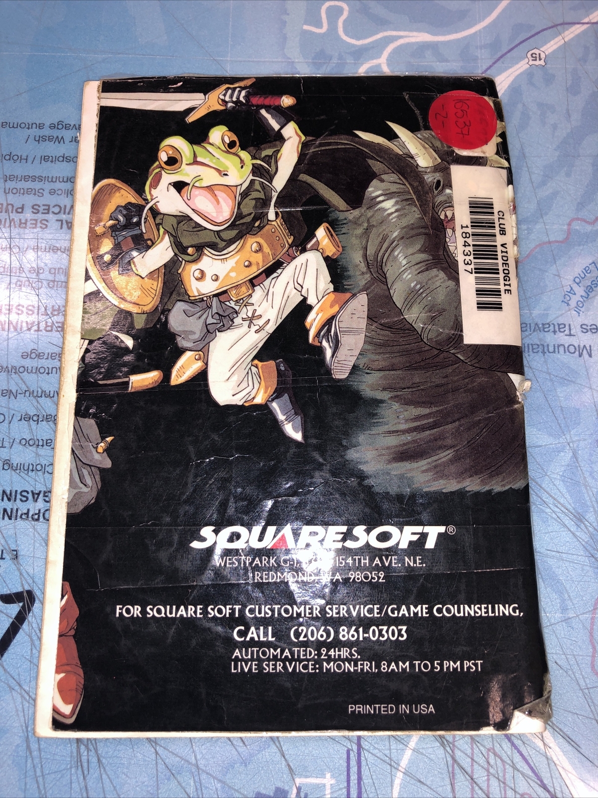 CHRONO TRIGGER SUPER Nintendo Instruction Booklet Manual ENGLISH / SNES