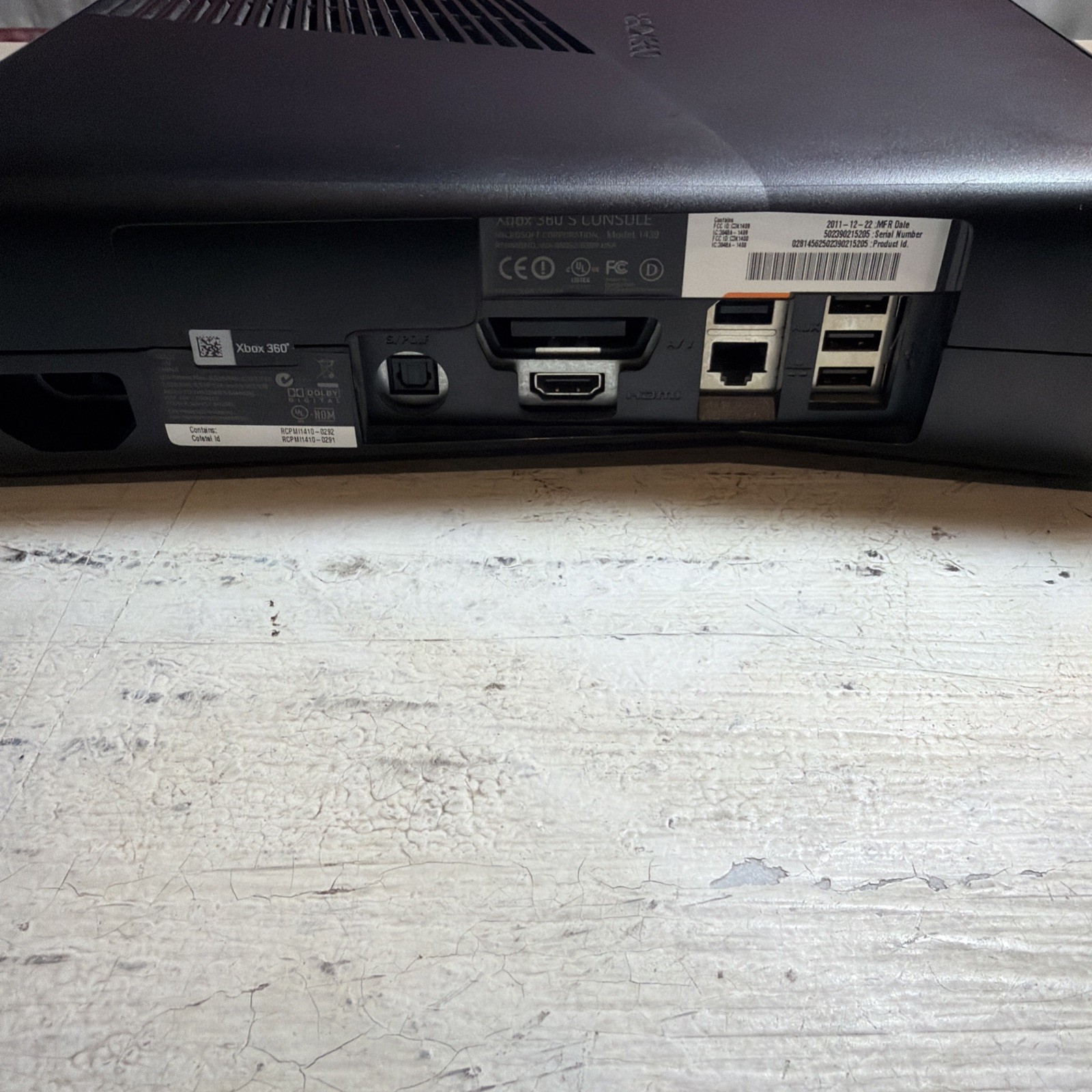 MICROSOFT XBOX 360 S Console – 80GB – OEM power Supply – Controller *READ*