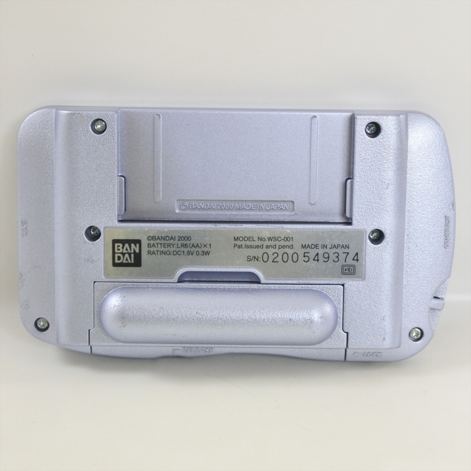WonderSwan Color Console PEARL BLUE WSC-001 Bandai 0200549374 ws
