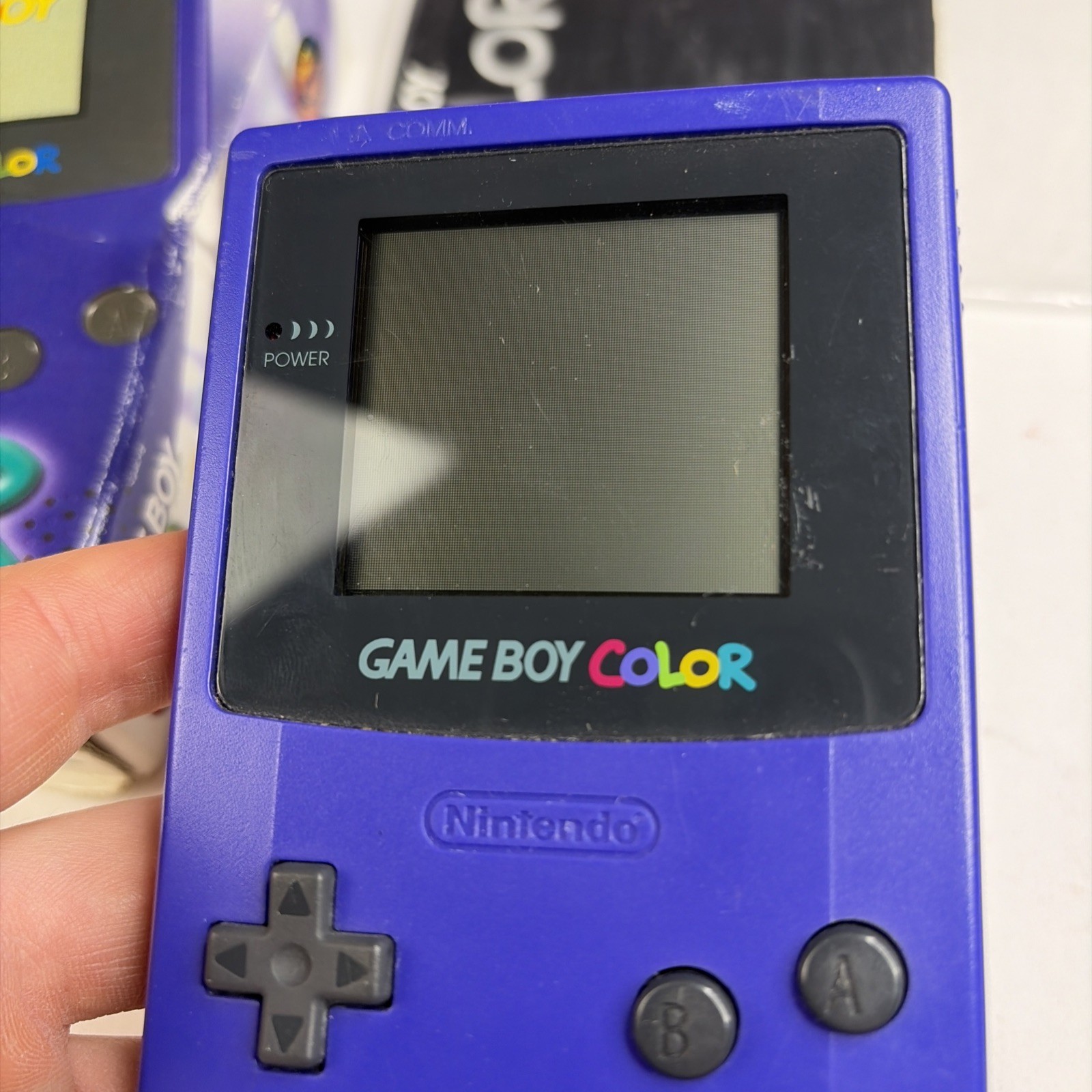 Nintendo OEM GameBoy Color Grape Purple Console In Box CGB-001