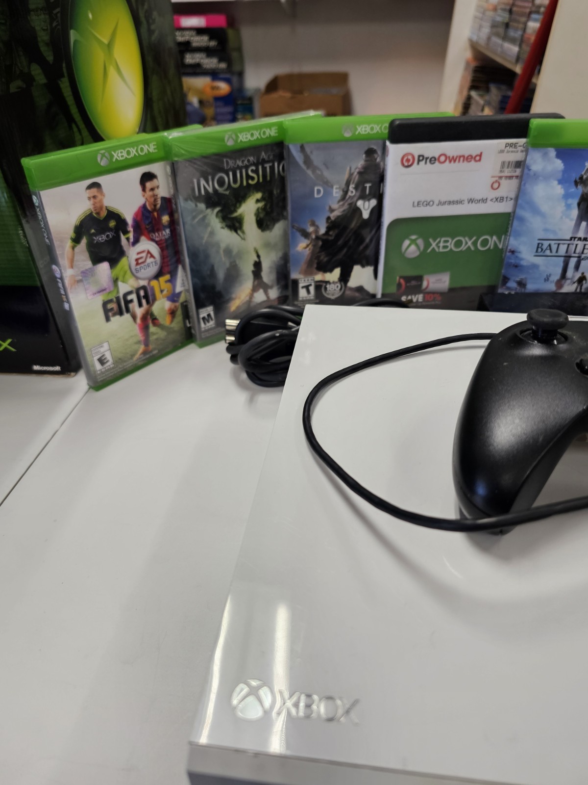 Microsoft Xbox One White Bundle Set 500GB W/ Games & Controller All TESTED Works