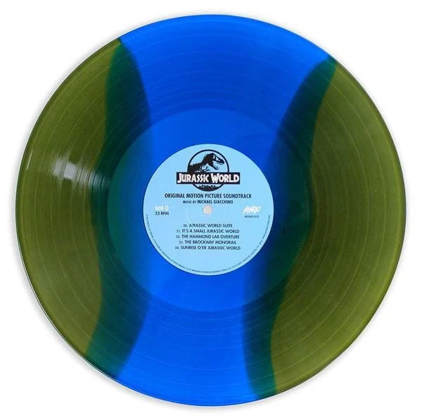 NEW Jurassic World Mondo Vinyl Webstore Exclusive Green Blue Movie Soundtrack