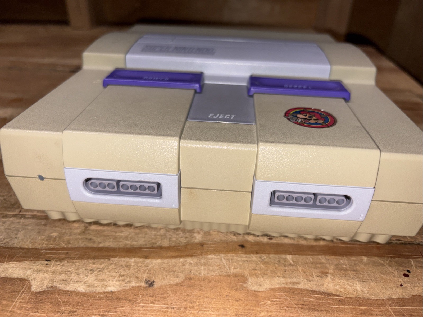 Super Nintendo SNES Console Bundle w/ OEM Controller, Cords & 3 Mario Games