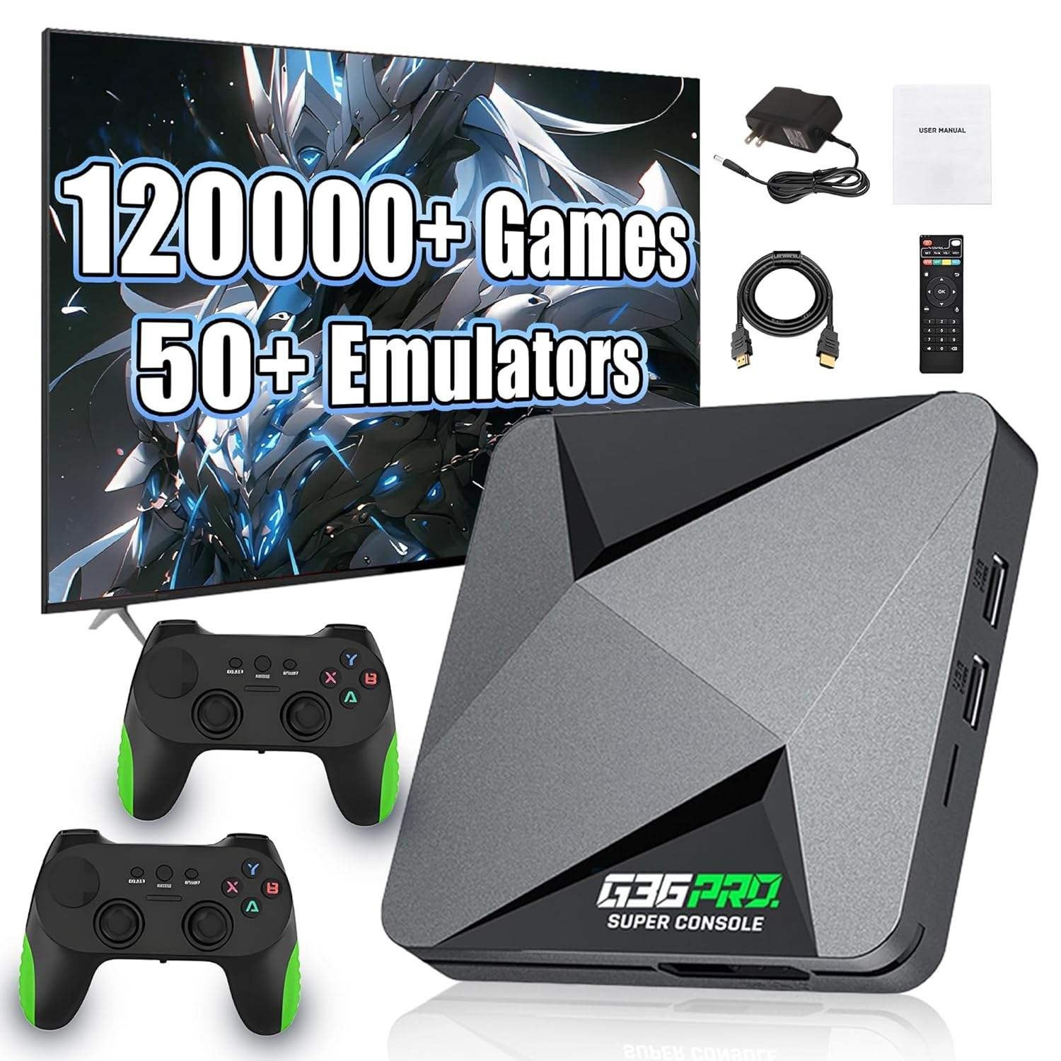 ZongX G36 PRO Retro Game Console 256G Built in 120000+ Retro Game 50+ Emulator
