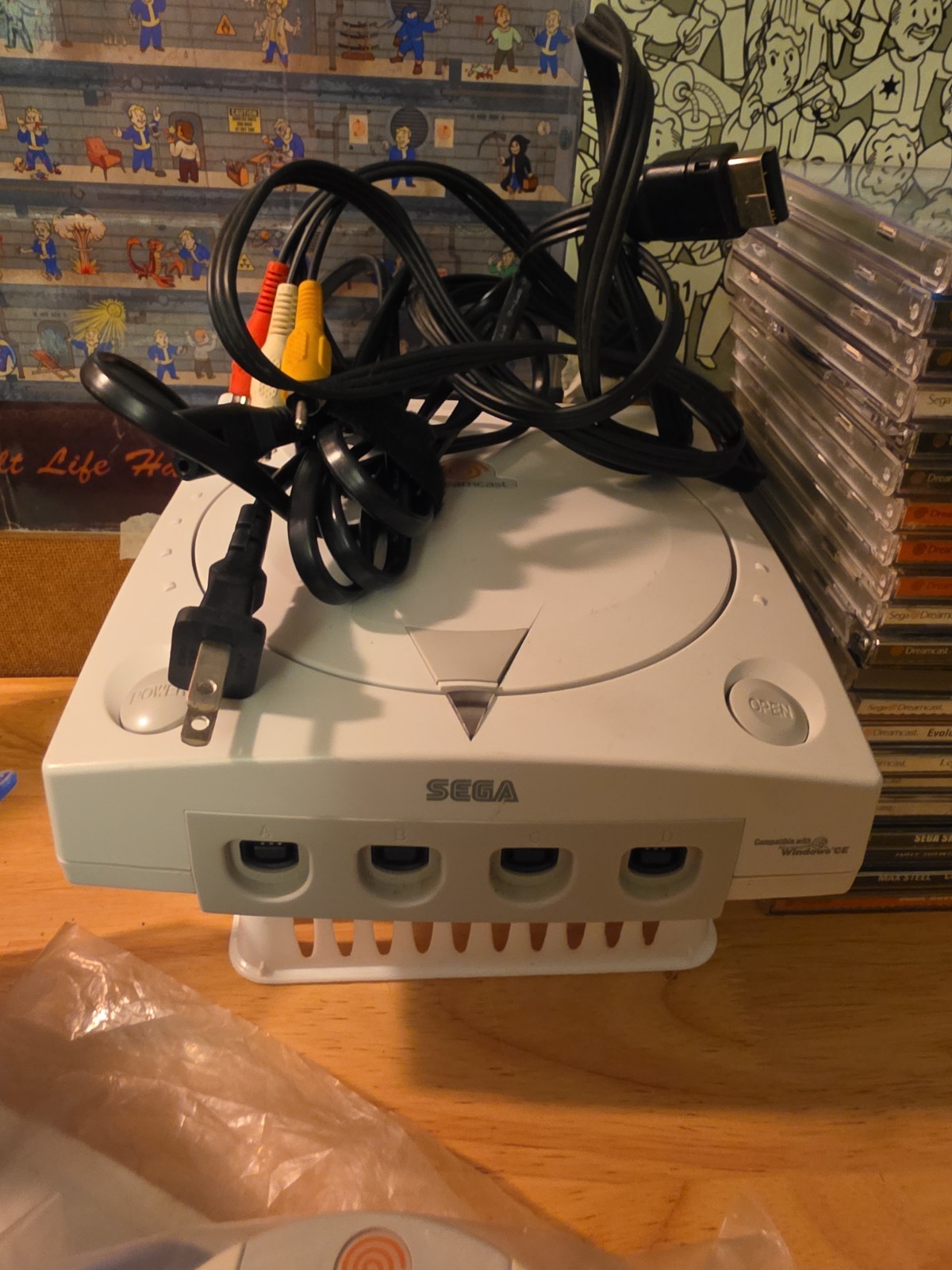 Sega Dreamcast White Console Power/Eject/Tested Great Condition