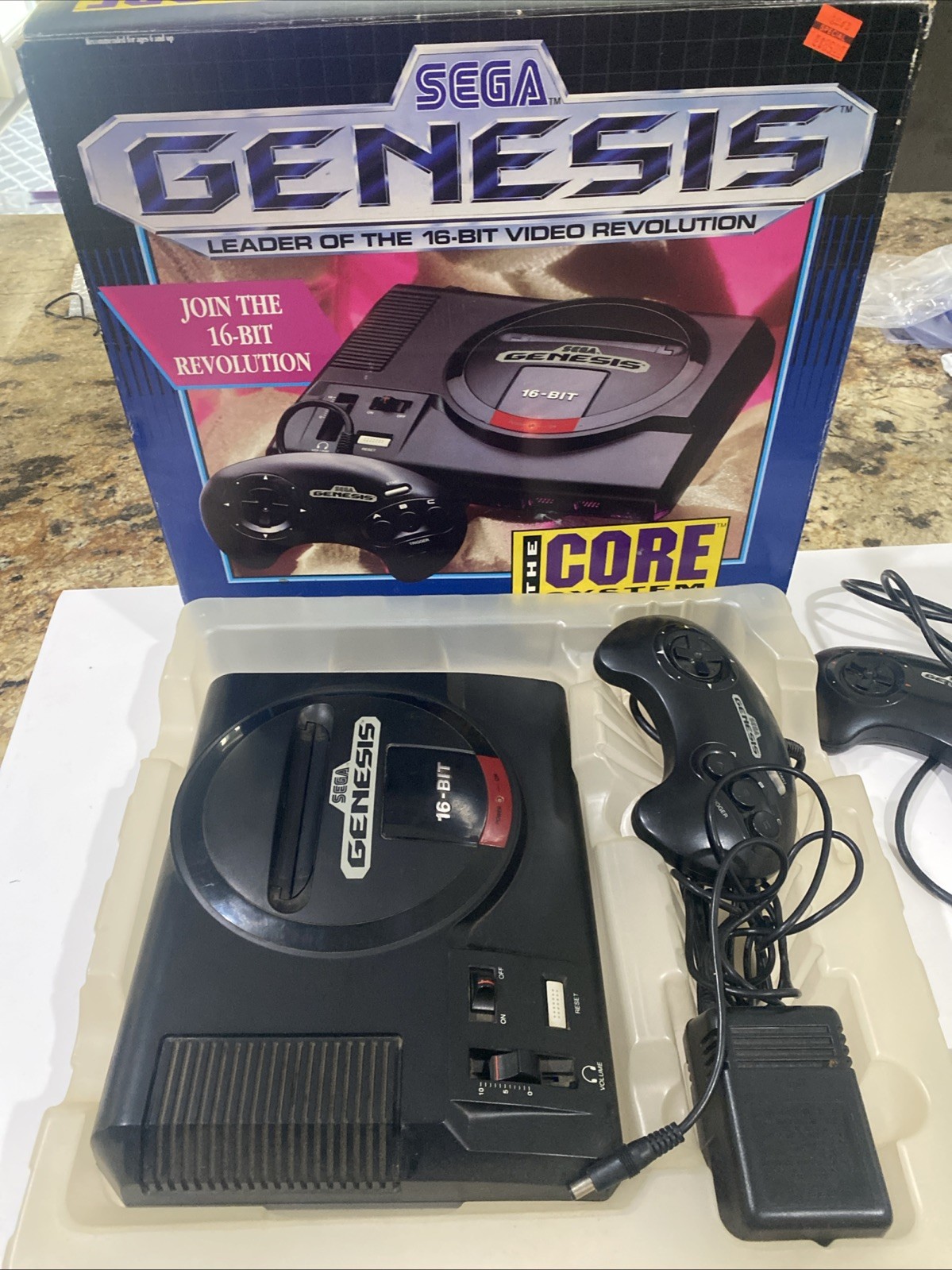 Sega Genesis Model 1 Core Video game system console W/Sonis w 1 controller