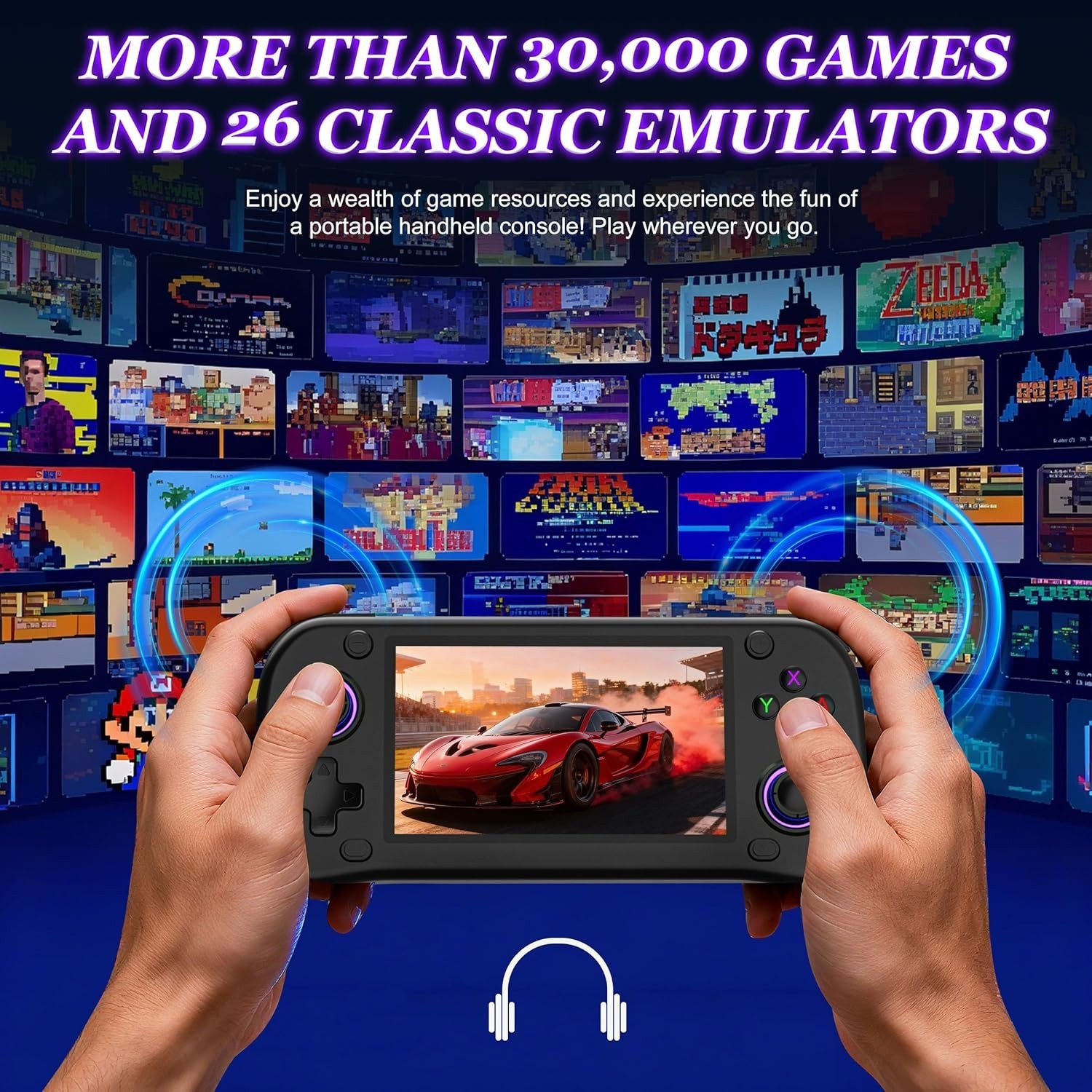 G28 Retro Handheld Game Console – 20,000+ Preloaded Retro Games