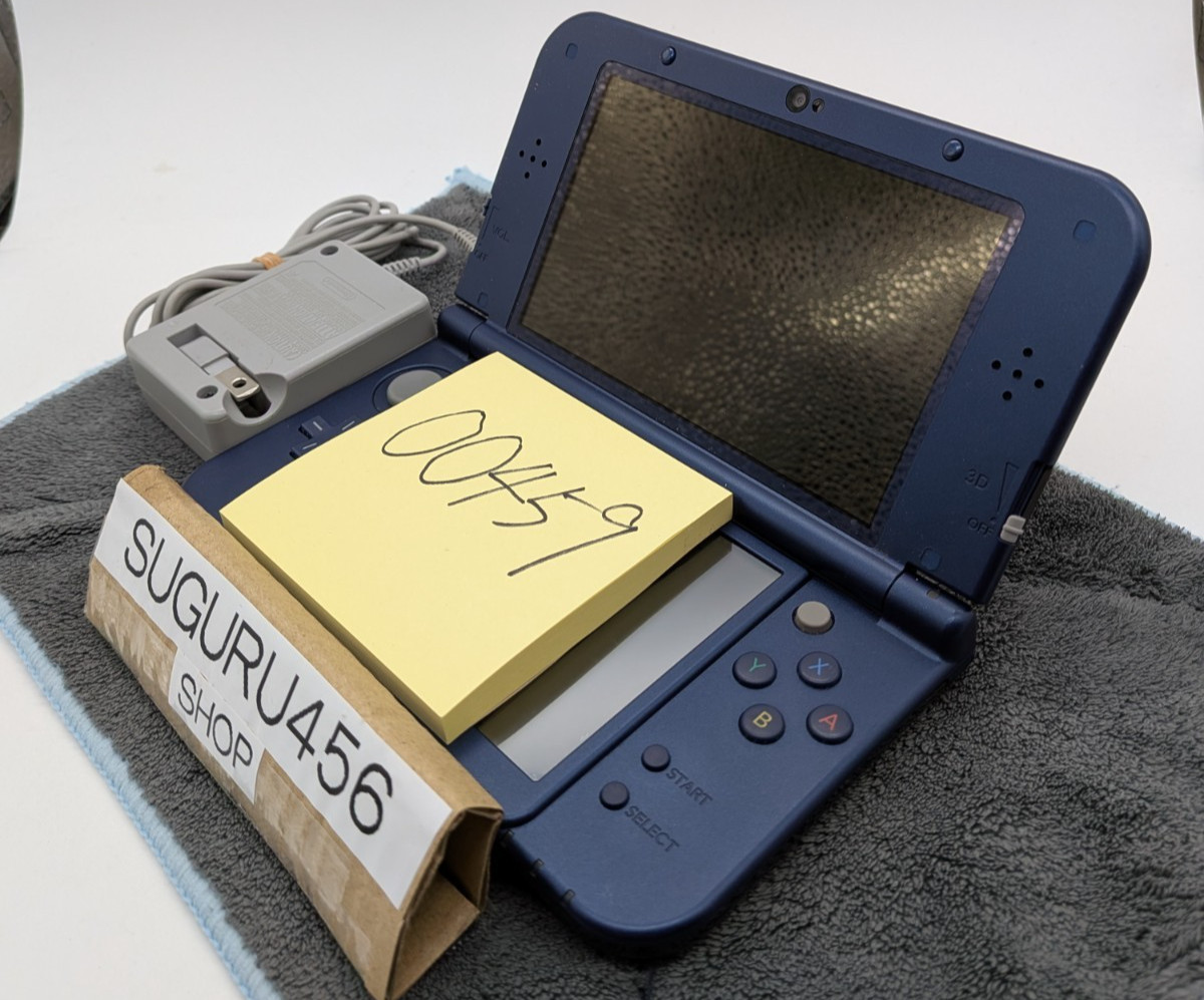 【Excellent5】Nintendo NEW 3DS LL XL Blue Handheld Used Game Console From Japan