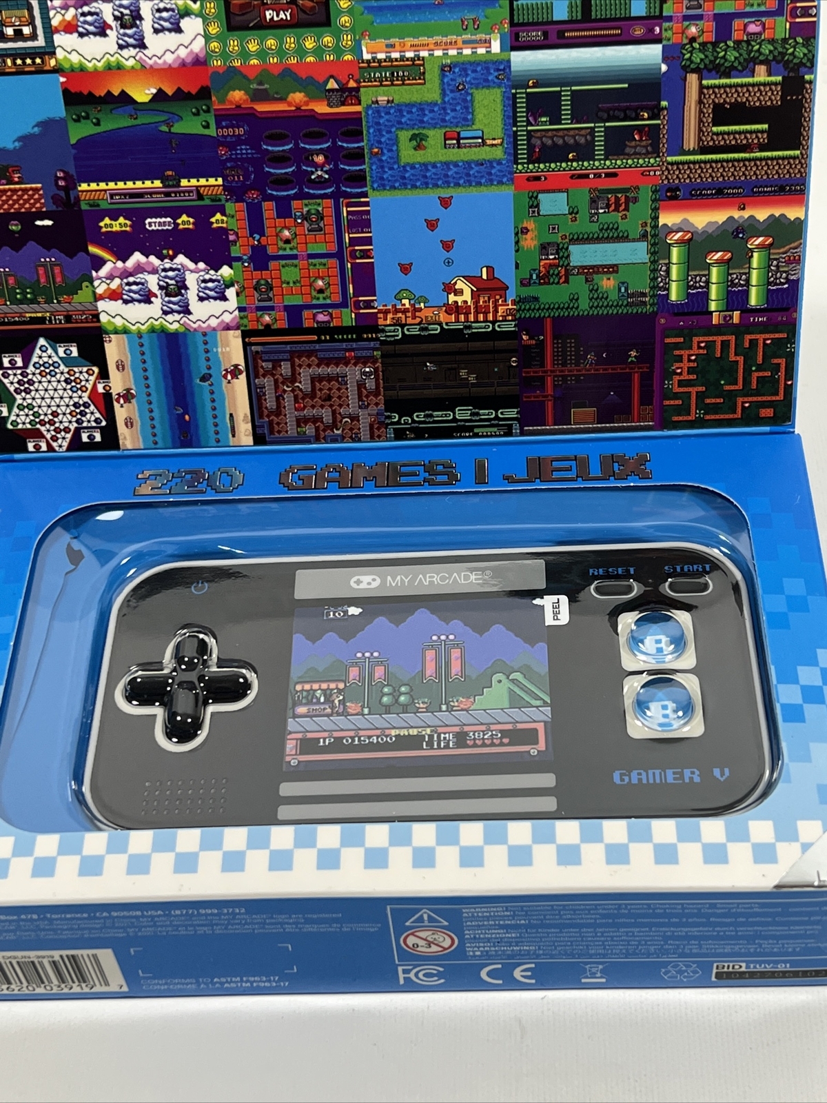 My Arcade Pocket Player Portable Gaming System 220 Retro Games NEW