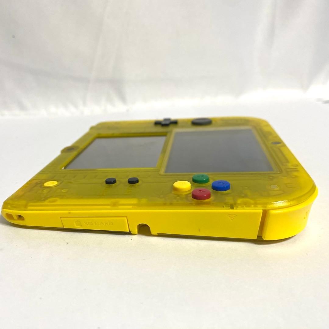Nintendo 2DS Pikachu Edition Clear Yellow Console Only Tested For Repair