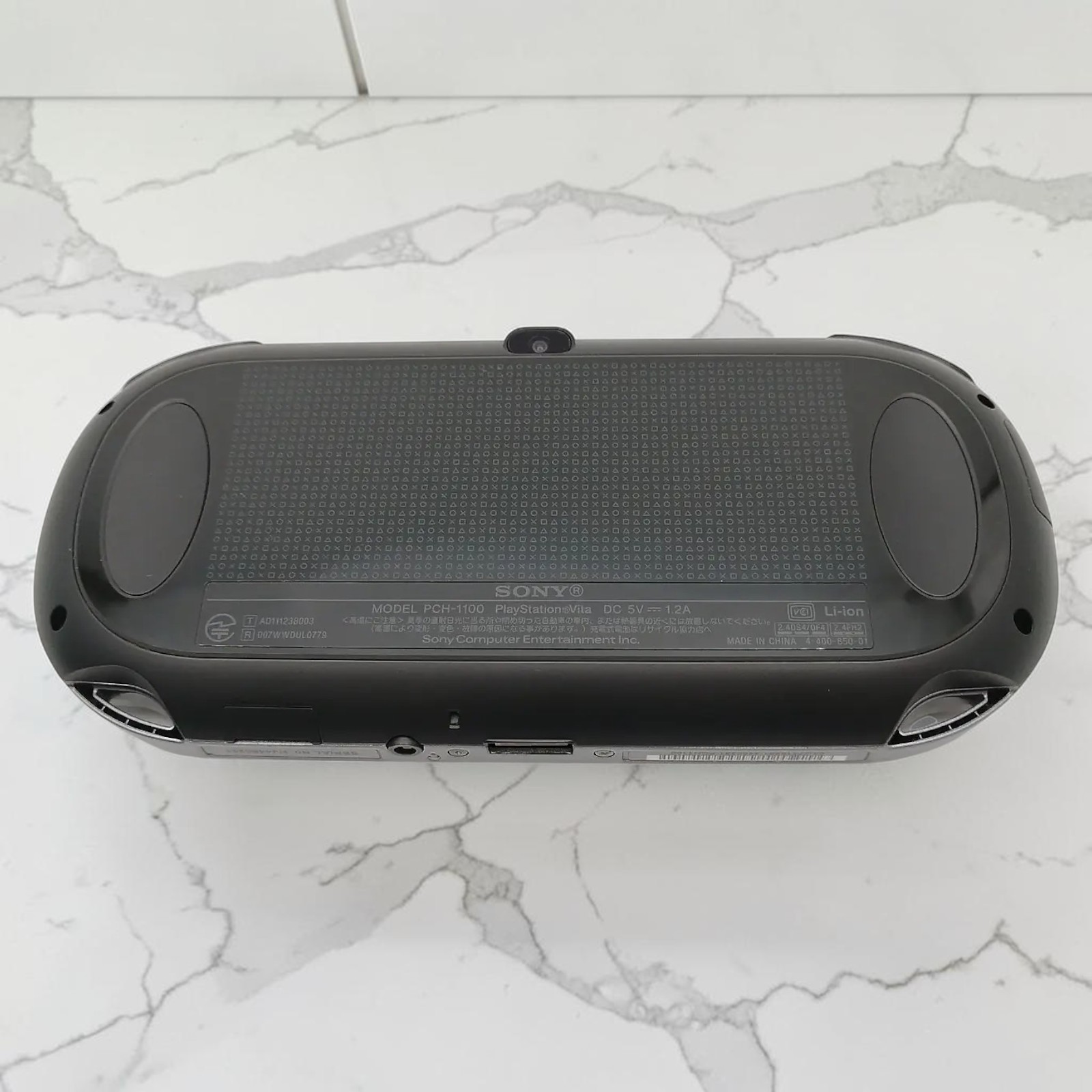 Sony PS Vita PCH-1000 Crystal Black 3G Wi-Fi Handheld Tested Working Used