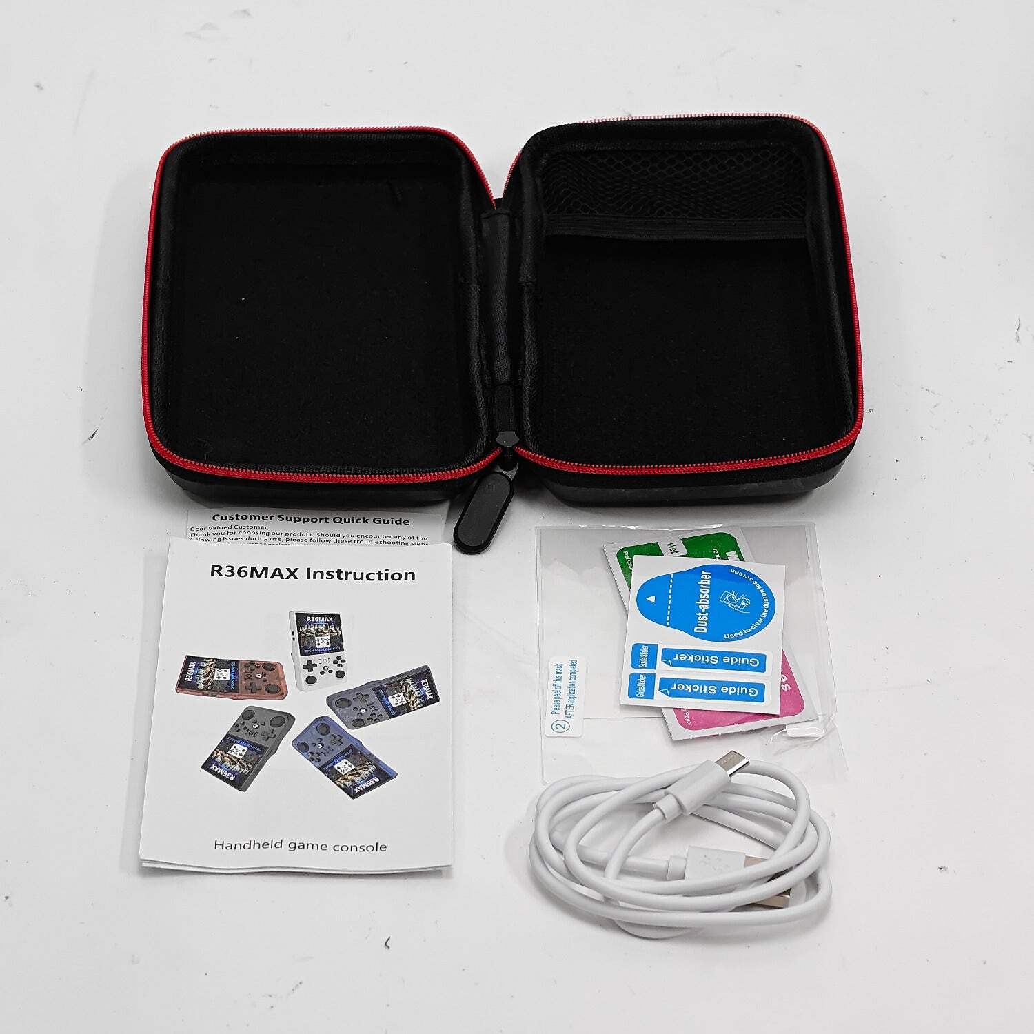 R36Max Open Source Console Retro Handheld Gaming Console 128GB White READ