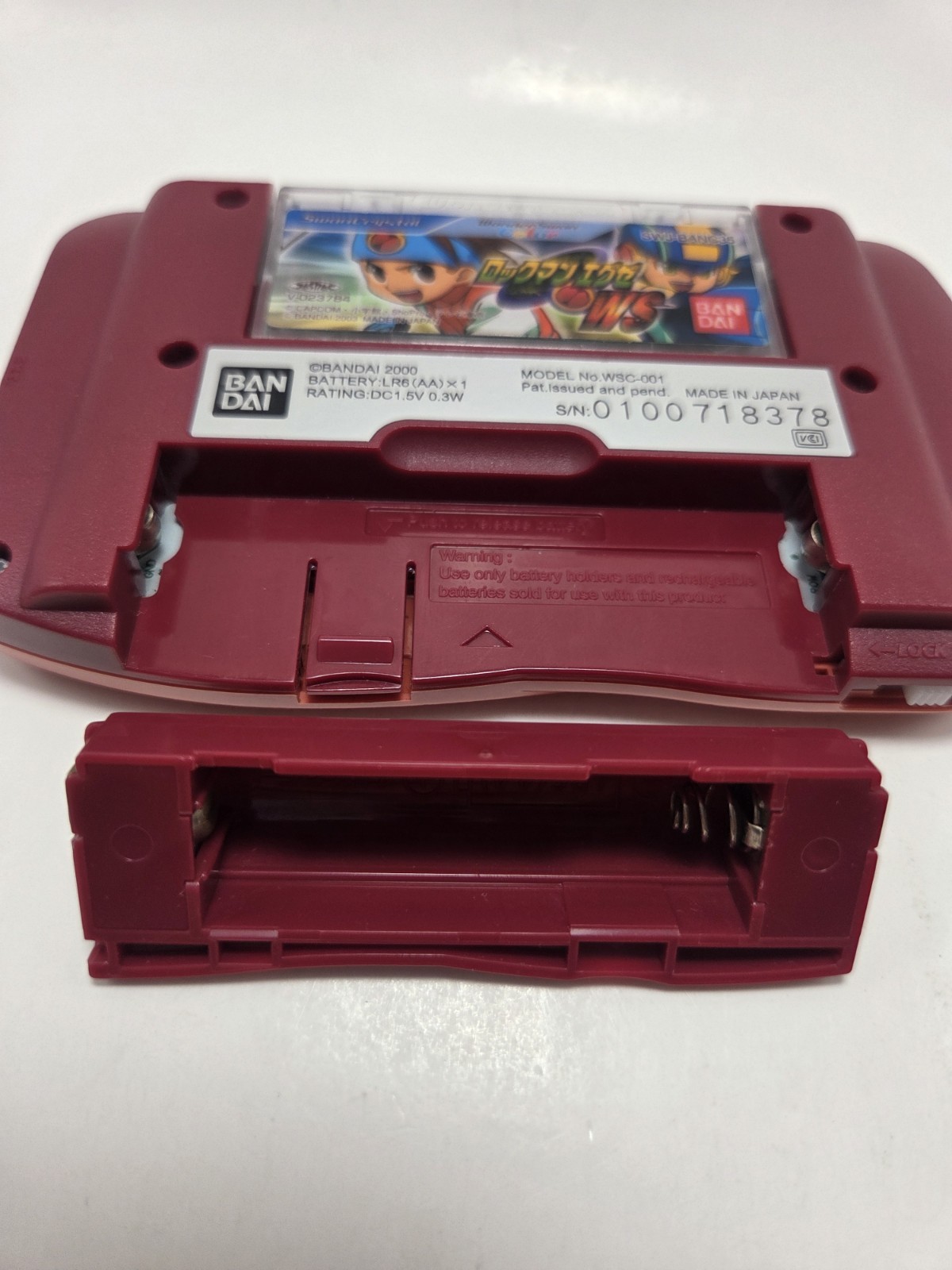 WonderSwan Color MS-06S ZAKU II Zaku Version Console Only Bandai Gundam Working