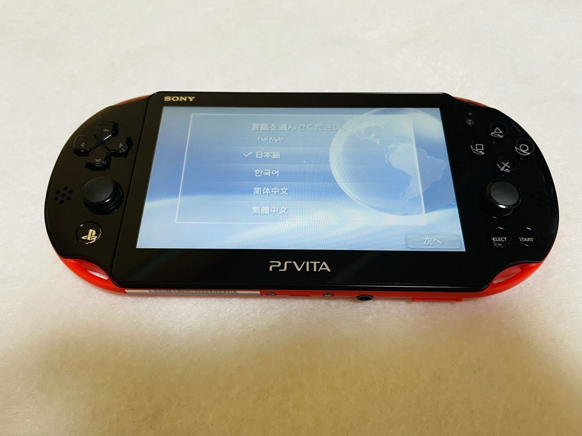 PlayStation PS Vita Sony Red Black PCH-2000 japan game Console only japan