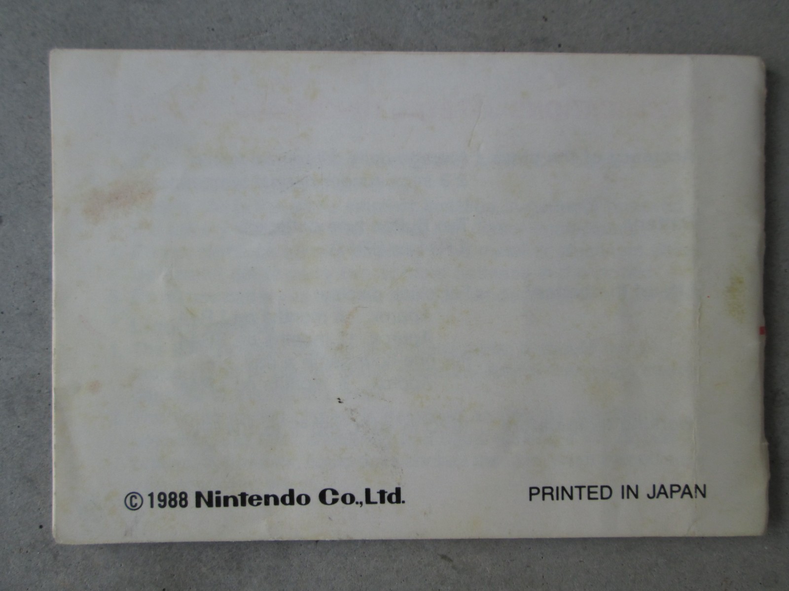 Nintendo Game and Watch Super Mario Bros. Handheld YM-105 1988 Manual ONLY