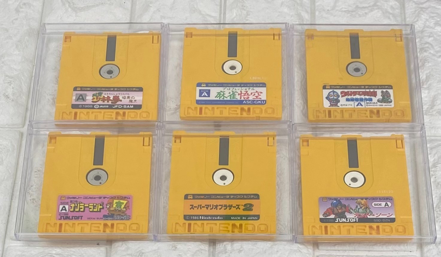 Nintendo Famicom & Disk System Bundle HVC-001 HVC-022 6 Games Tested Japan #DS03