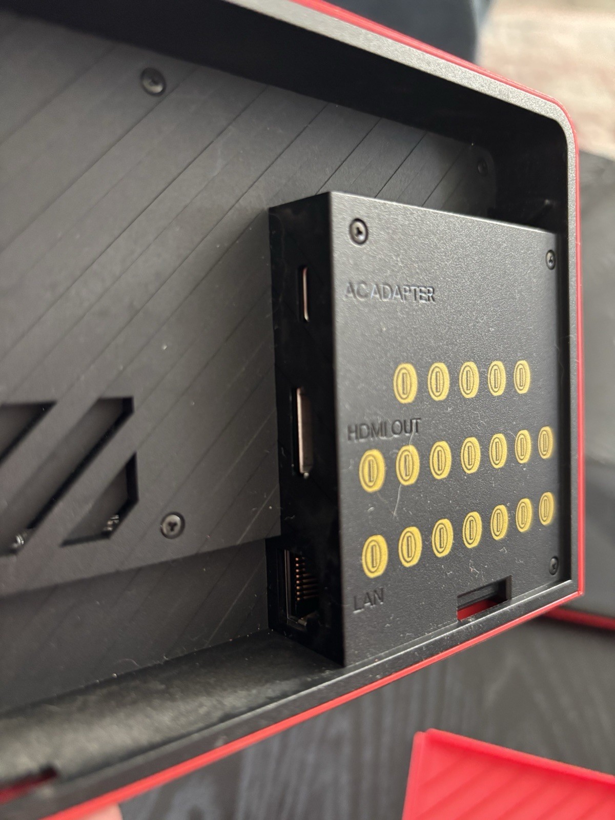 Nintendo Switch OLED Mario Edition Red with Dock Station and Power Cords