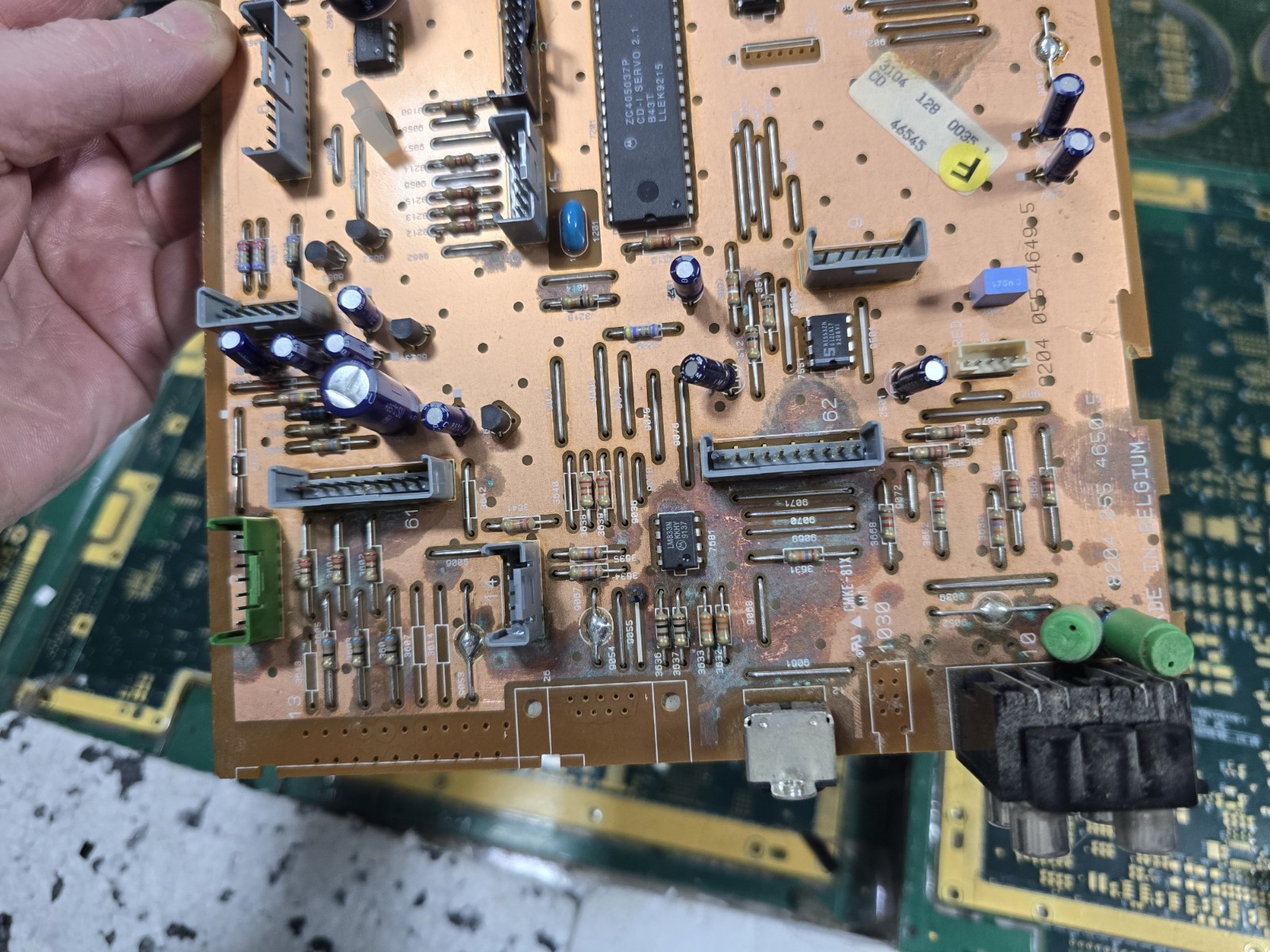 Philips CDI 910 EXACT CORROSION Motherboard-Not Tested-Intact-PARTS-READ ALL