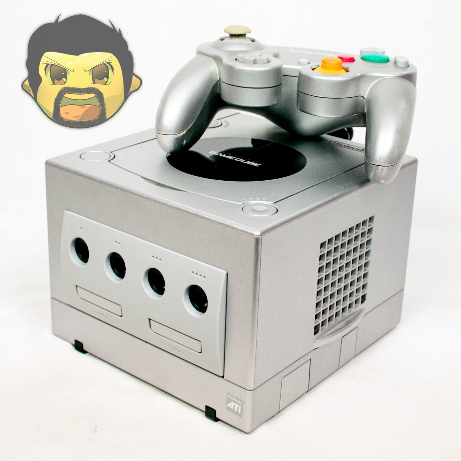 Nintendo GameCube Console Bundle DOL-101 Silver with Controller FAST SHIPPING