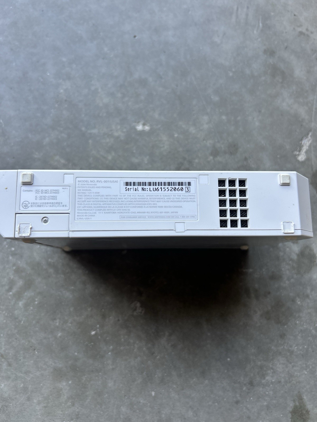 Nintendo RVL-101 Wii Console – White PLEASE READ DESCRIPTION BEFORE BUYING