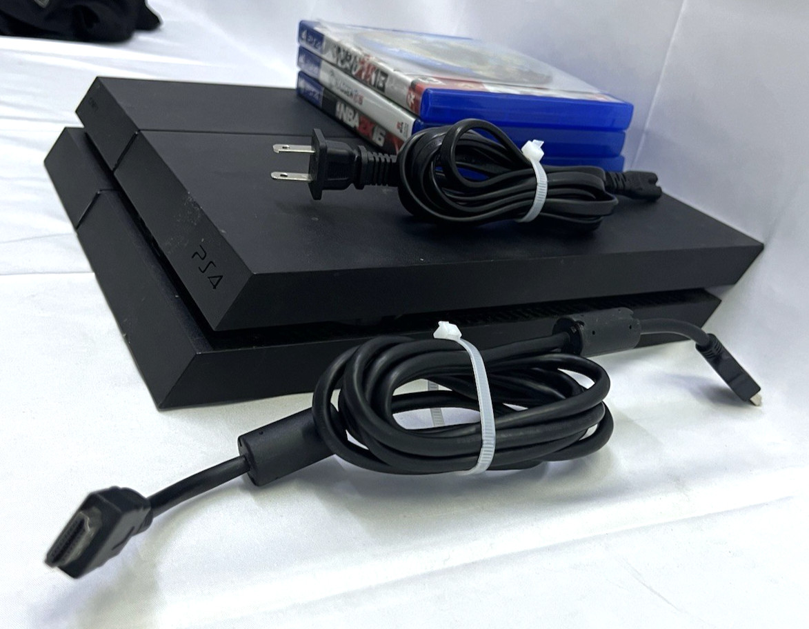 Sony PlayStation PS4 500GB (Cuh-1215A) Gaming Console w/4 Games – No Controller