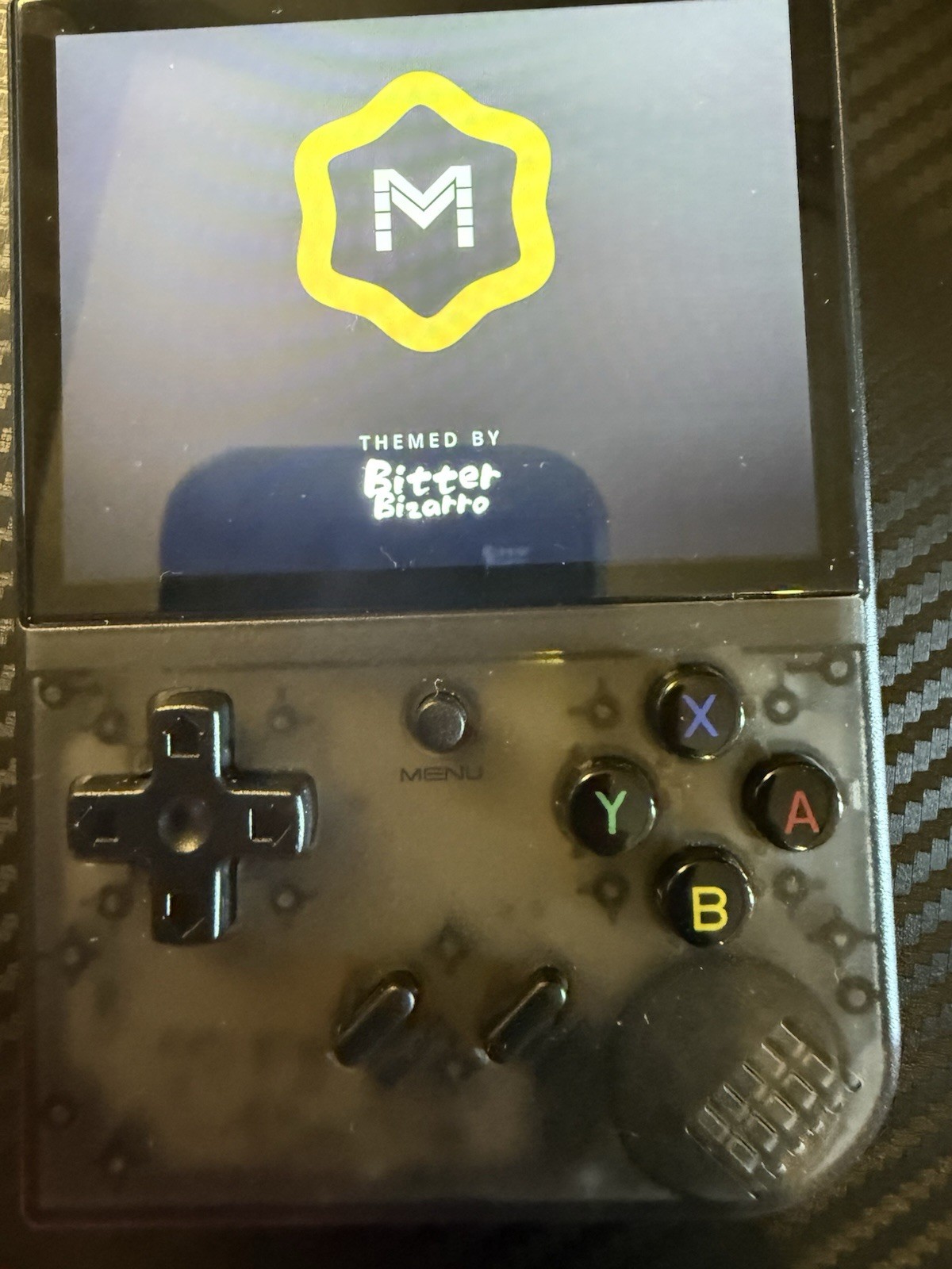 RG35XX Plus | Dual 32+256GB muOS Jacaranda | Black Transparent | Power On & Play