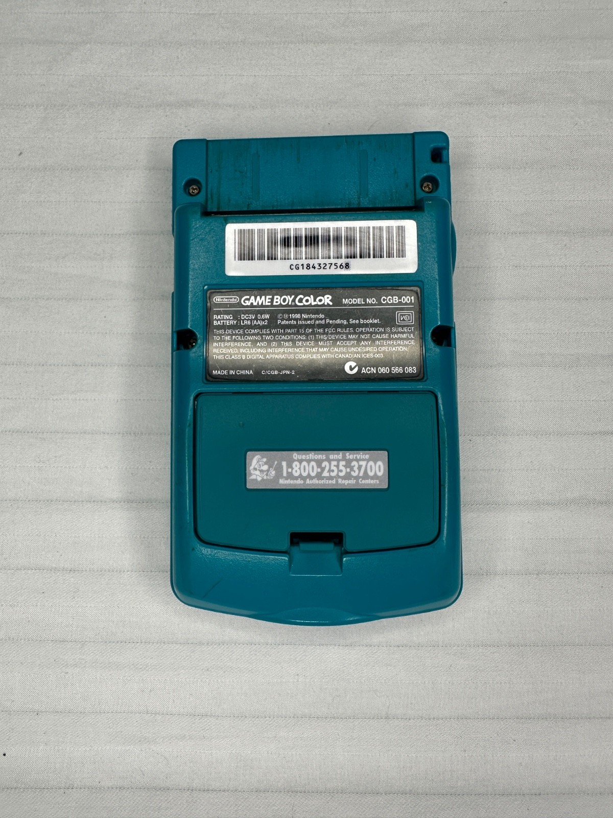 Authentic Teal GBC Console – Deep Cleaned & Recapped – 12 Games