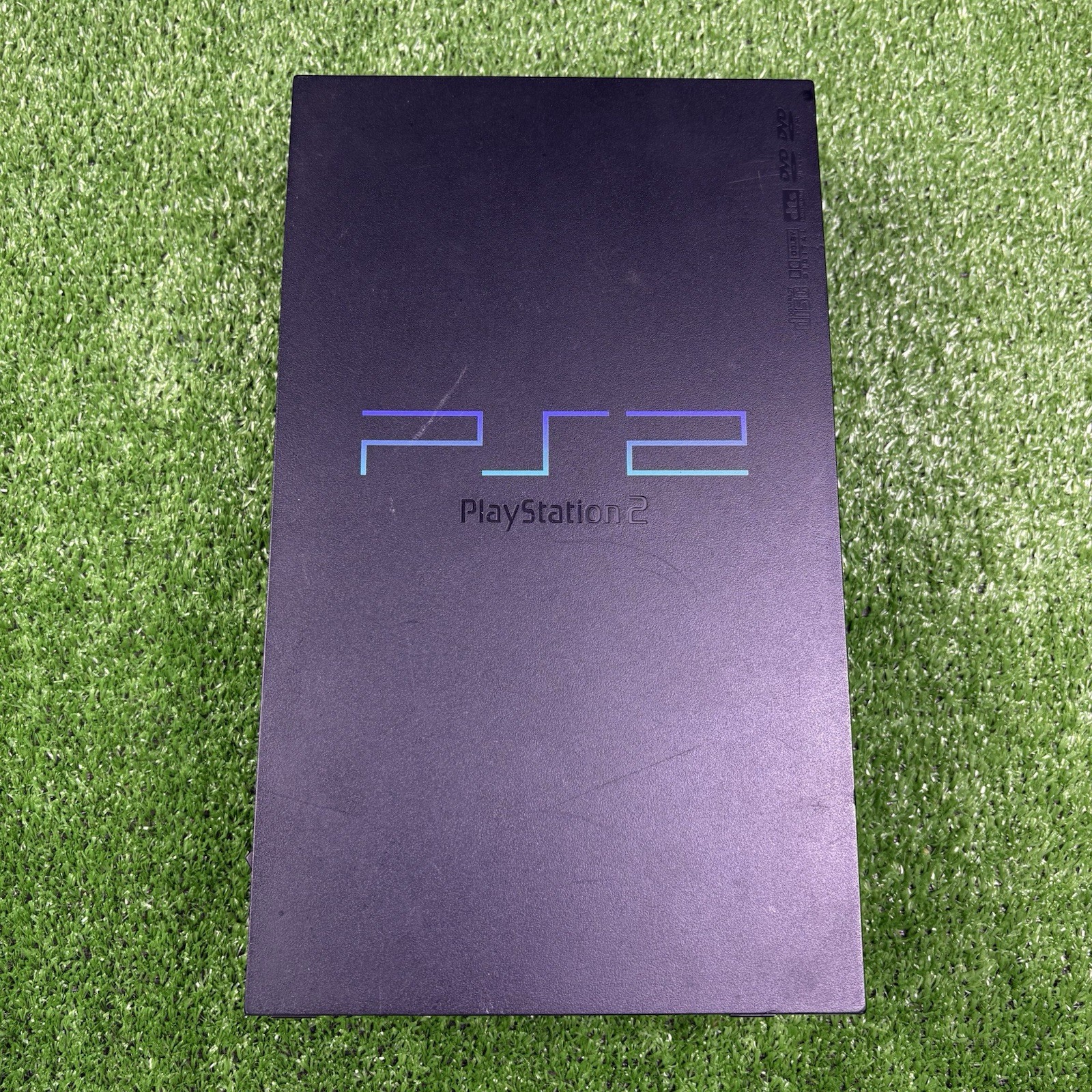 Sony Playstation 2 PS2 Game System Bundle W/ 2 Controllers, 6 Games & Beat Pad