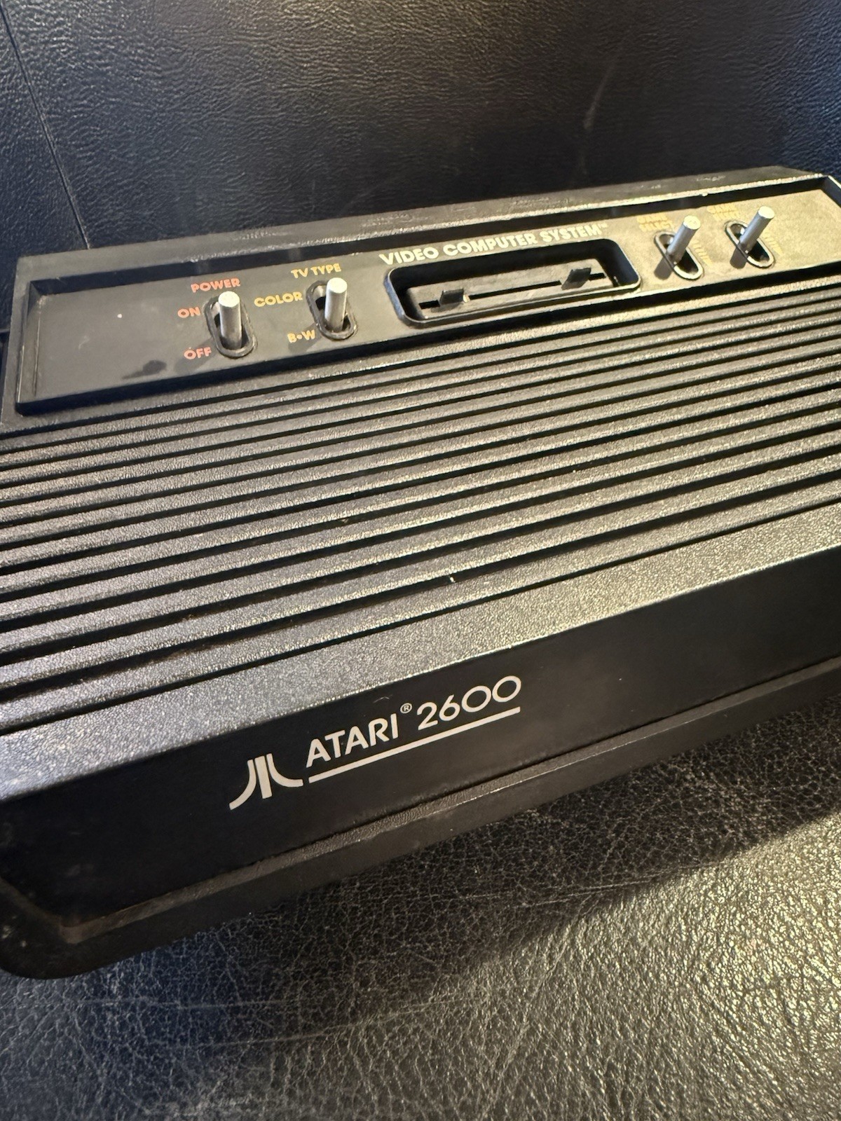 Atari 2600A Darth Vader Black Edition Console CX2600 Cr- Untested