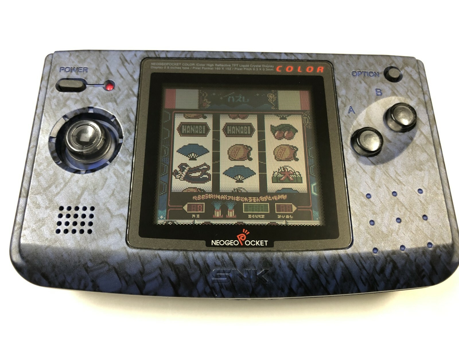 Neo Geo Pocket Color Console Stone Blue SNK Tested with 1 software game Boxed