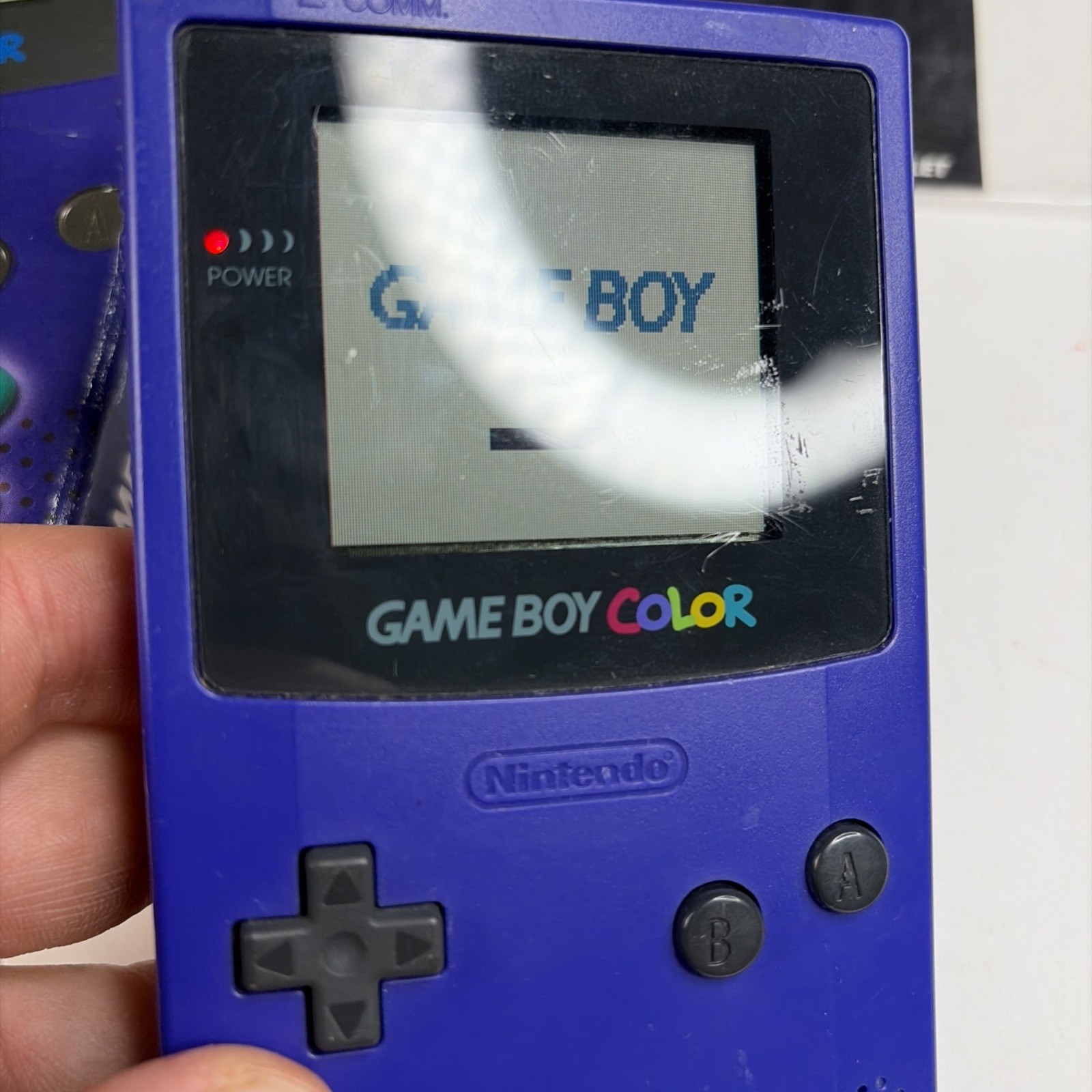 Nintendo OEM GameBoy Color Grape Purple Console In Box CGB-001
