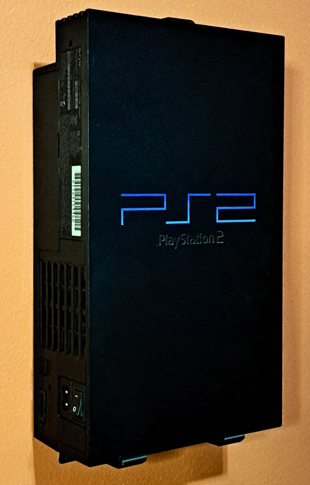 Sony PlayStation 2 PS2 Fat Phat Stealth Wall Mount BLACK *Made in the USA*