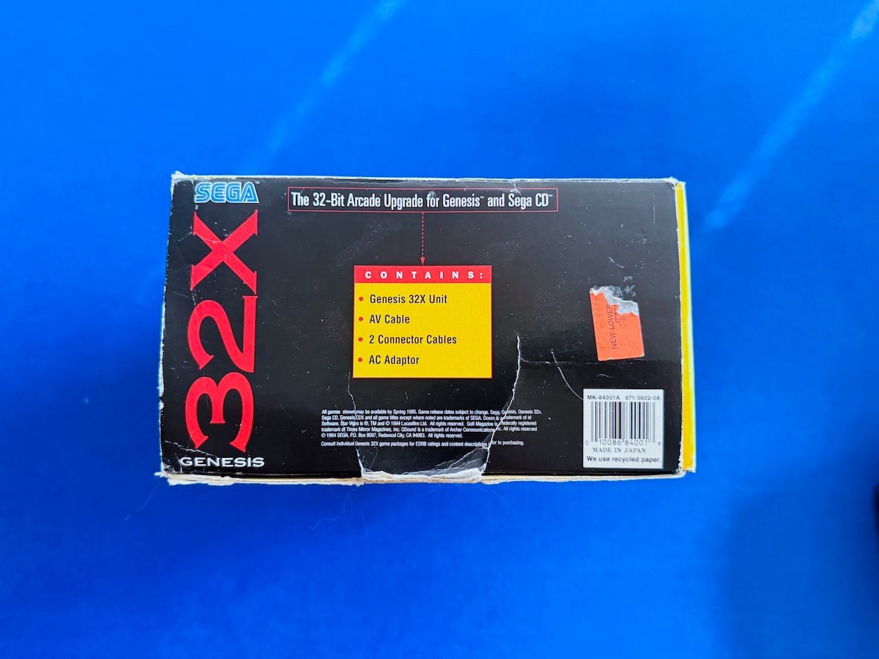 Sega 32x for Genesis Console with S-Video MOD CIB Complete Does Not Power Issues