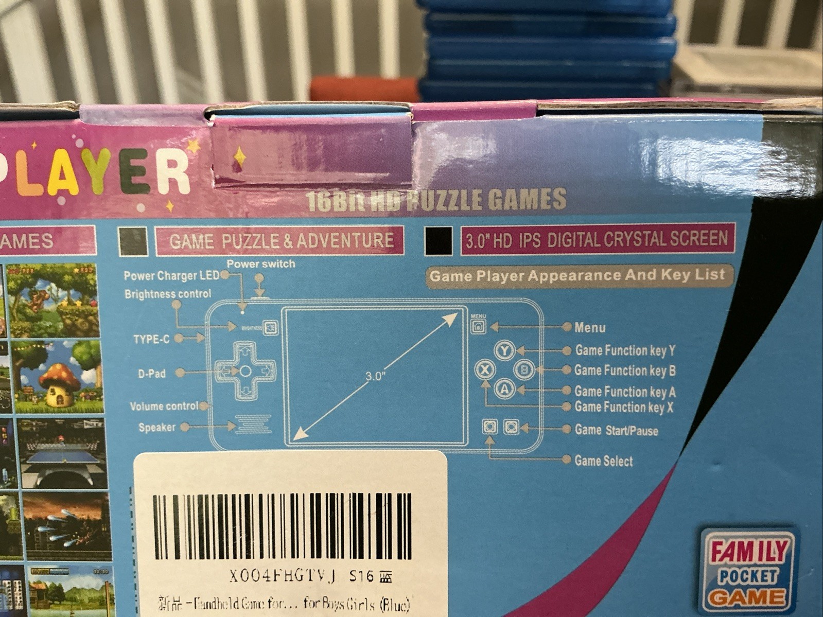 Handheld Game for Kids – 220 Preloaded Retro Video Games – Portable