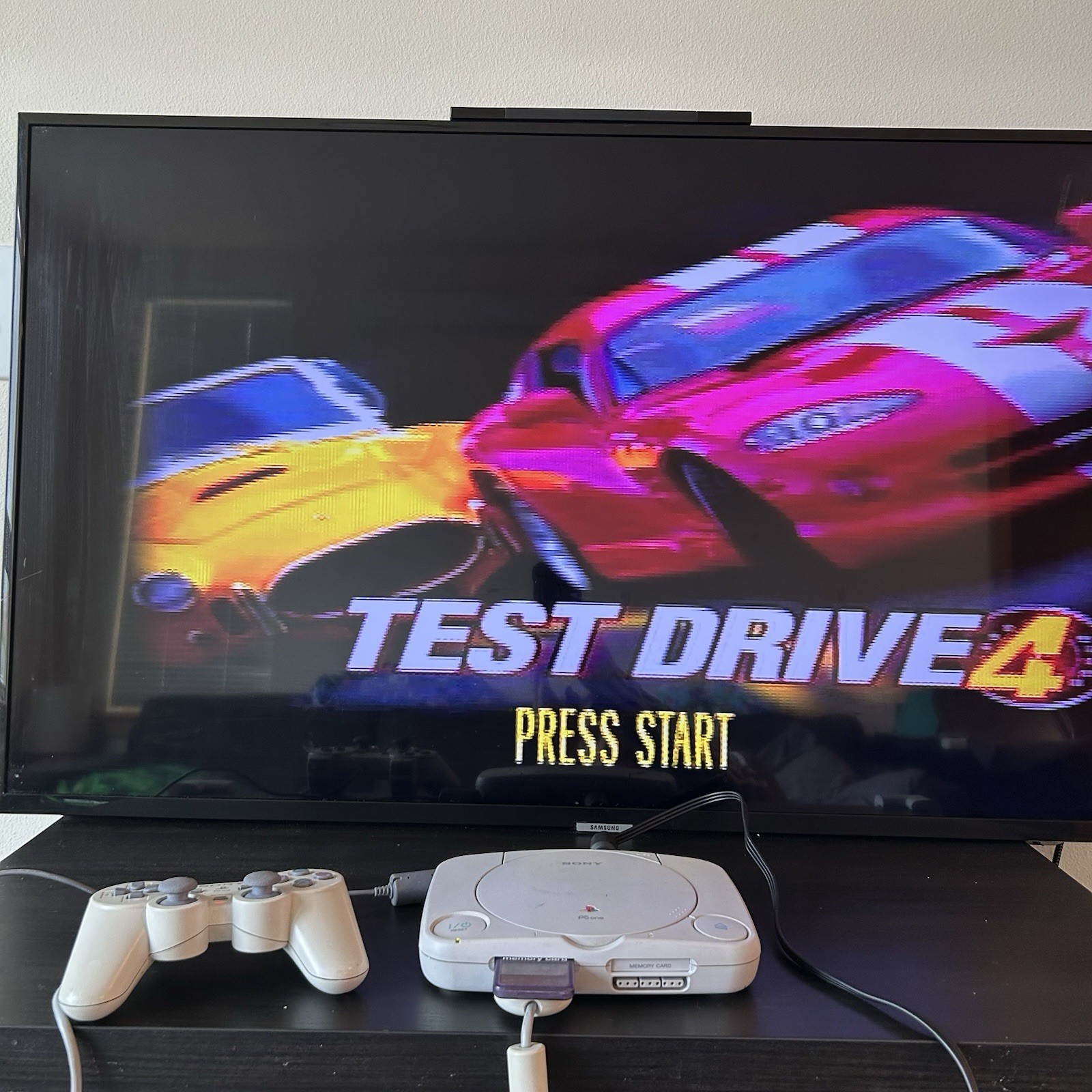 Sony PSOne PS1 PlayStation Console Bundle OEM Controller + Cords SCPH-101 TESTED