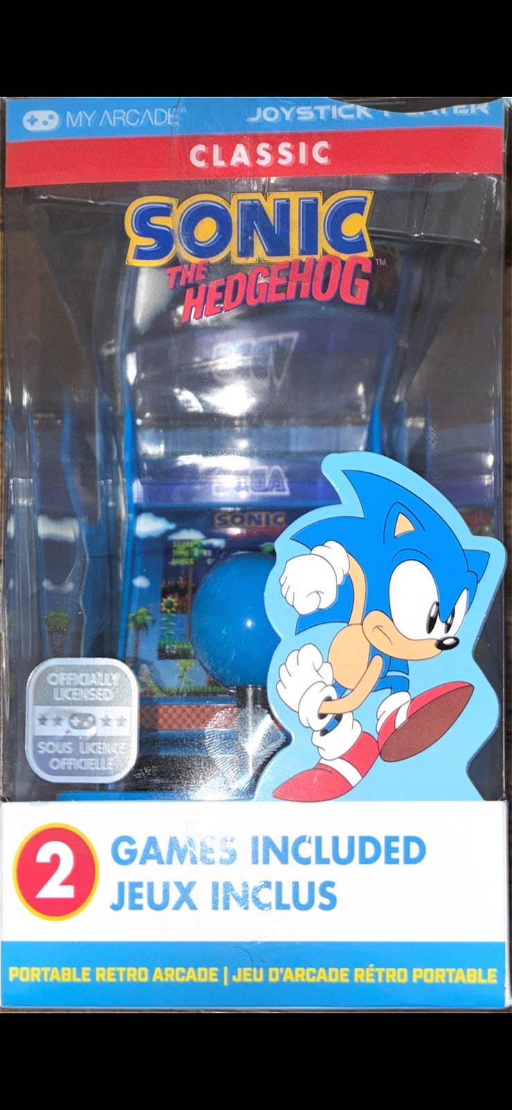My Arcade Sonic The Hedgehog Joystick Player Sonic 2in1 Sega Classic Arcade 3.5″