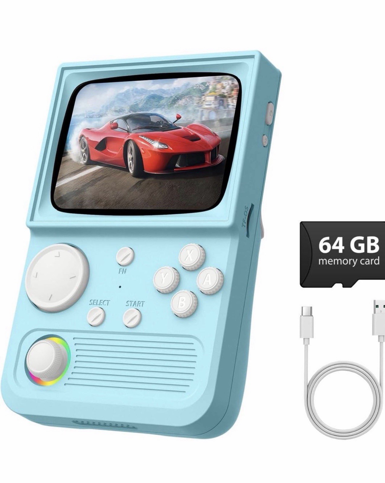 R36T Retro Gaming Console, 3.5”IPS Screen CRT-Inspired, Handheld Game Consol…