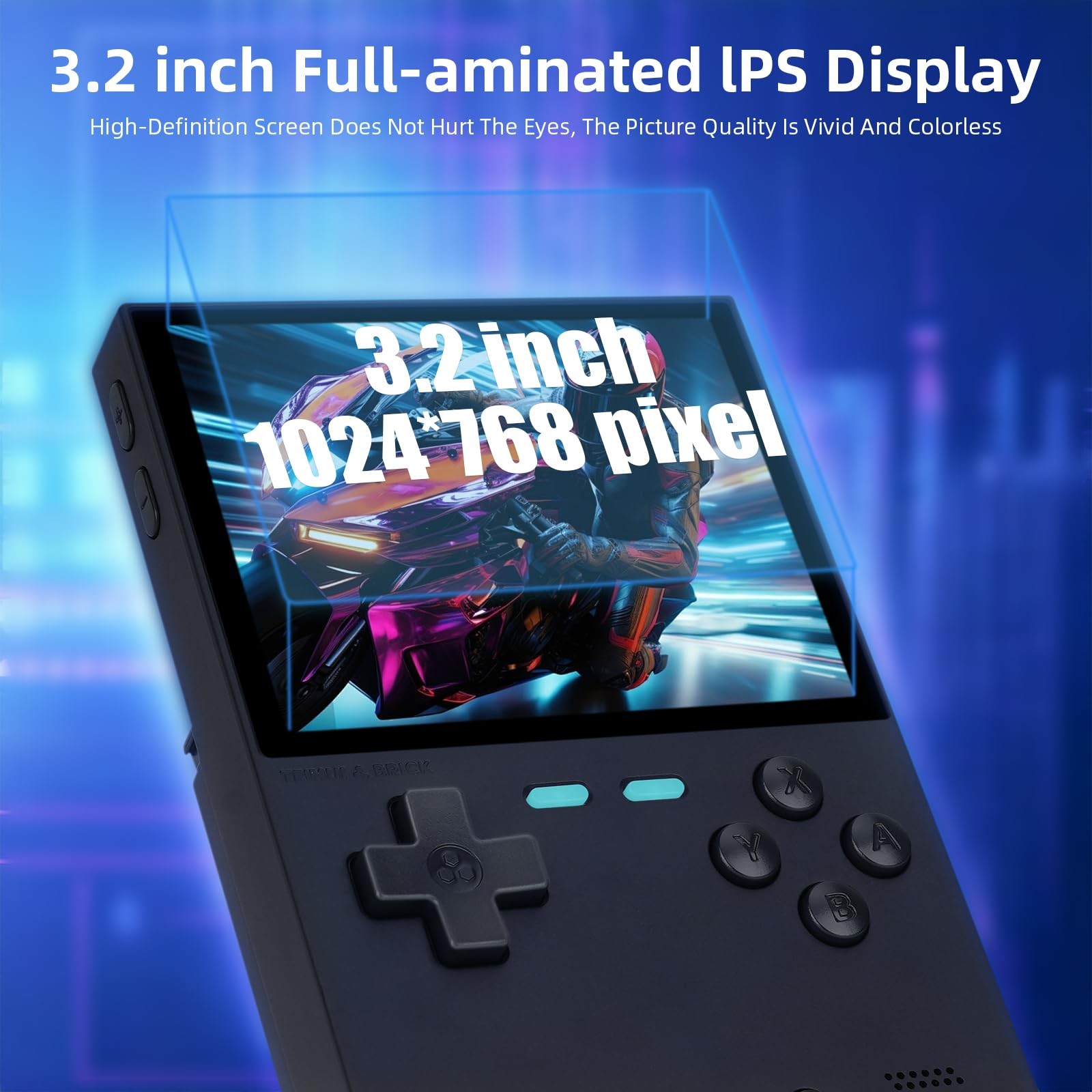 Trimui Brick Retro Handheld 3.2 IPS 1024×768 Red 64GB