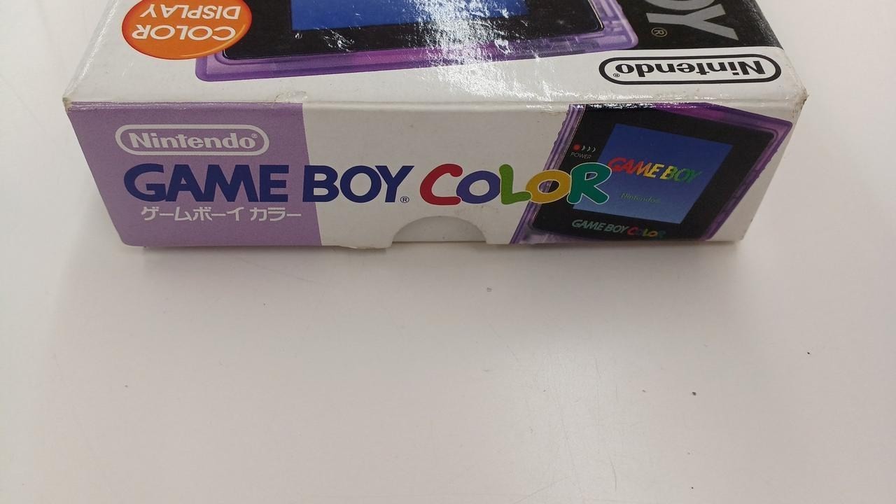 Nintendo Game Boy Color CGB-001 Clear Purple with Box and Manual A2496