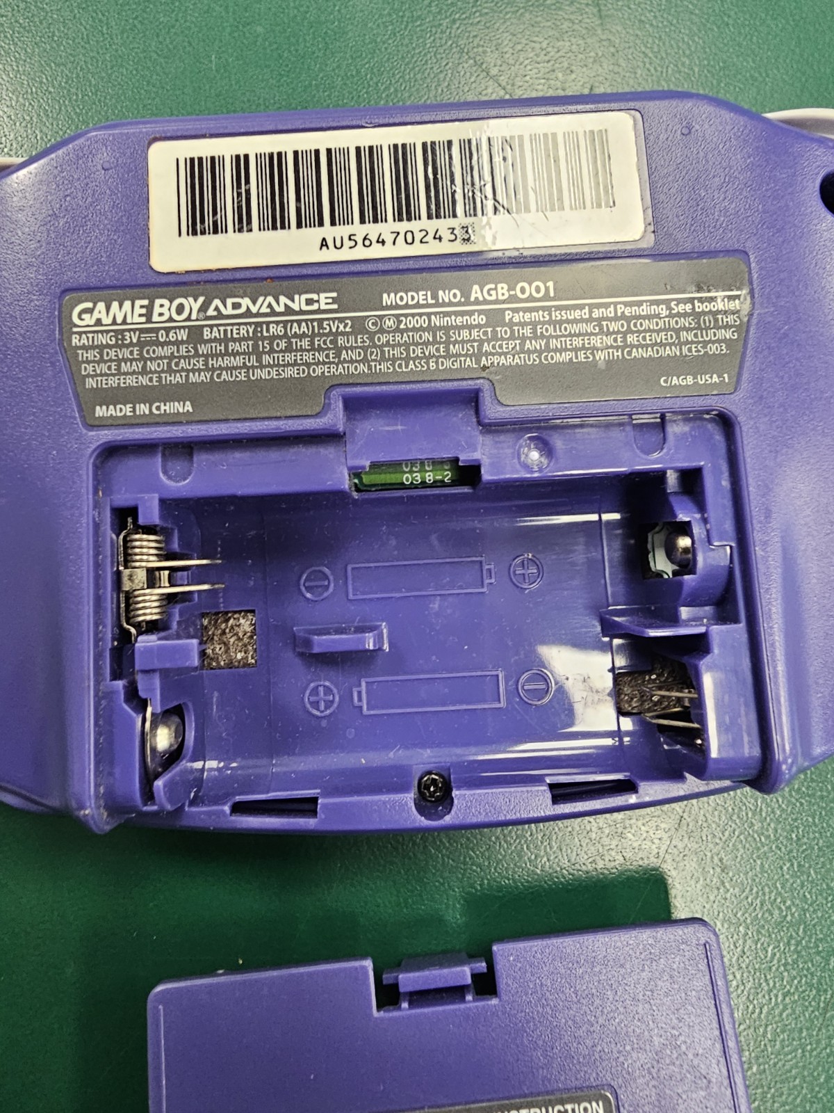 Nintendo Game Boy Advance Handheld System Indigo NEW SCREEN