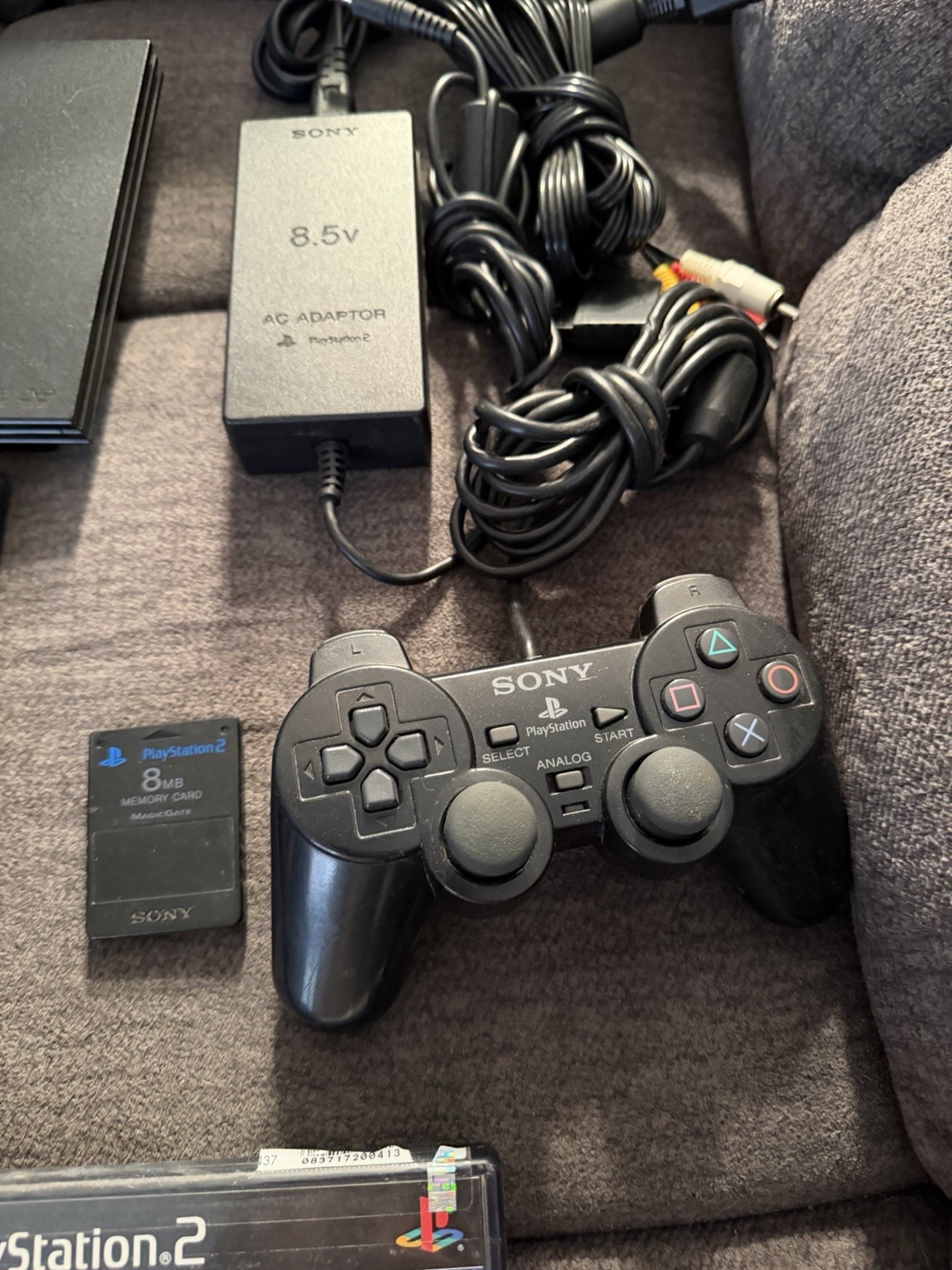 Sony PlayStation 2 Slim Console – Black With Games