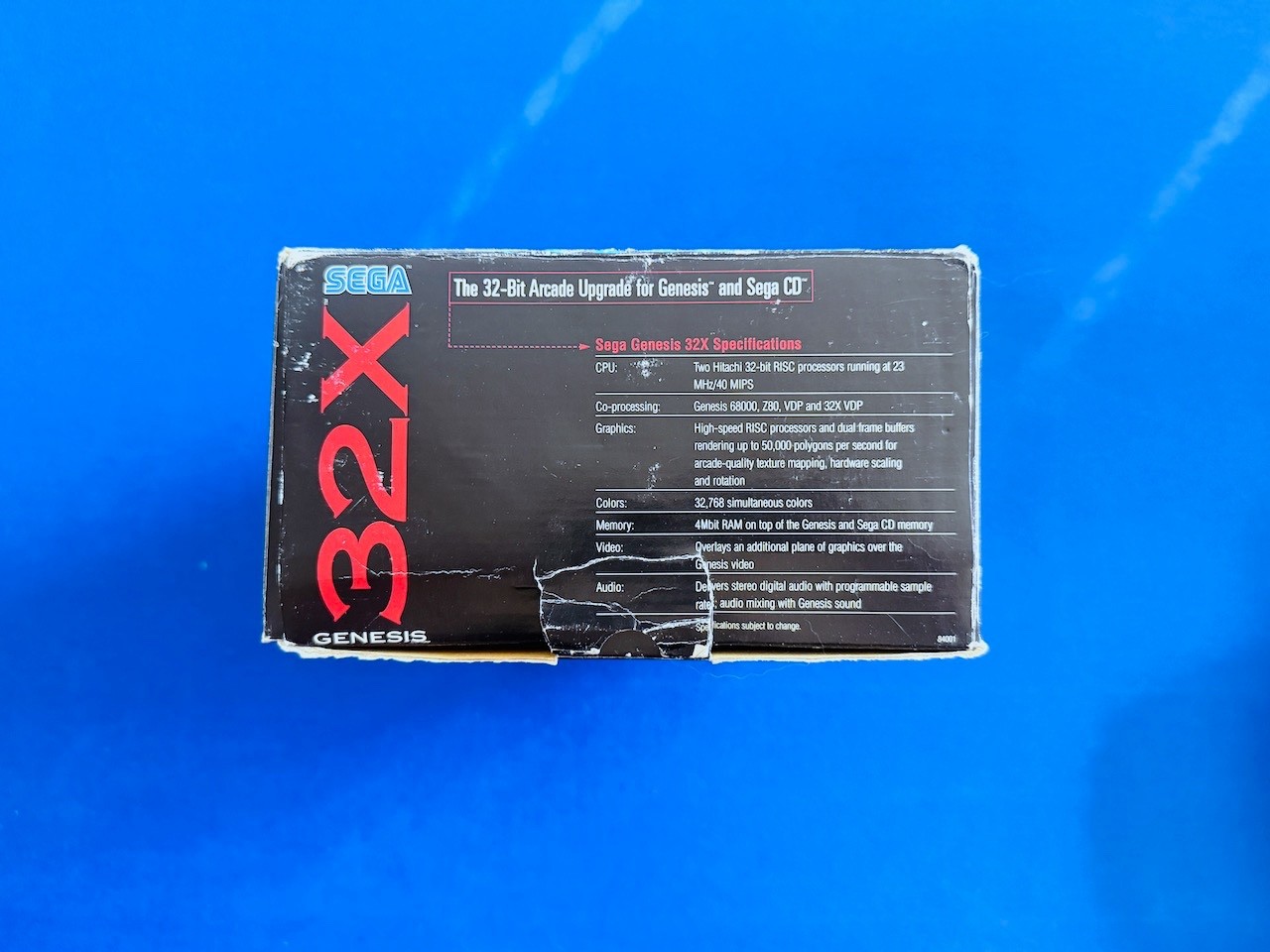 Sega 32x for Genesis Console with S-Video MOD CIB Complete Does Not Power Issues